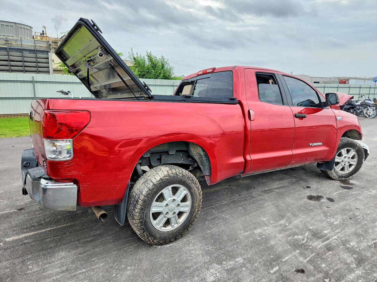 2012 Toyota Tundra Double Cab Sr5 Красный vin: 5TFUW5F19CX225347