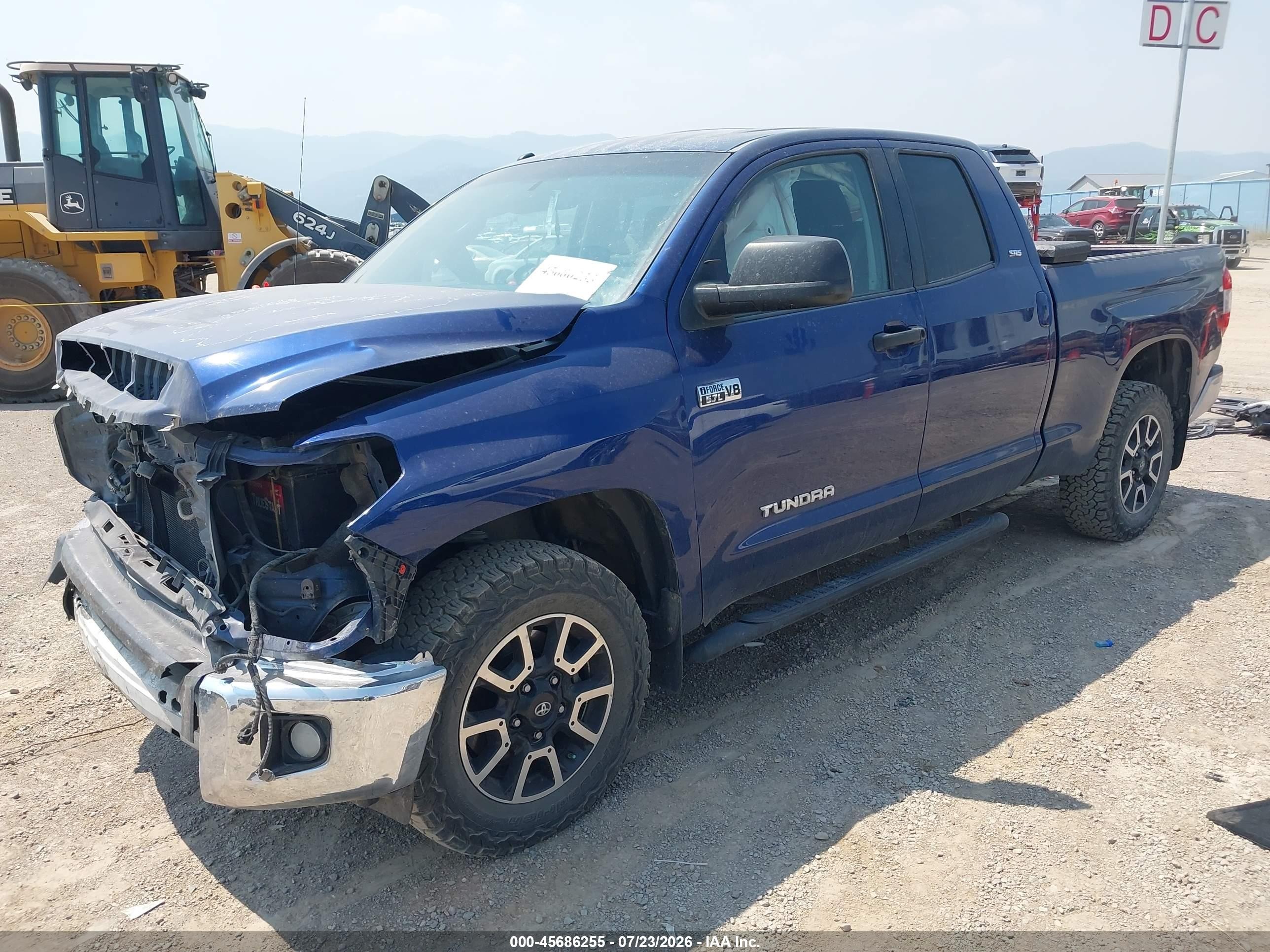 2014 Toyota Tundra Double Cab Sr/double Cab Sr5 Blue vin: 5TFUW5F19EX351467