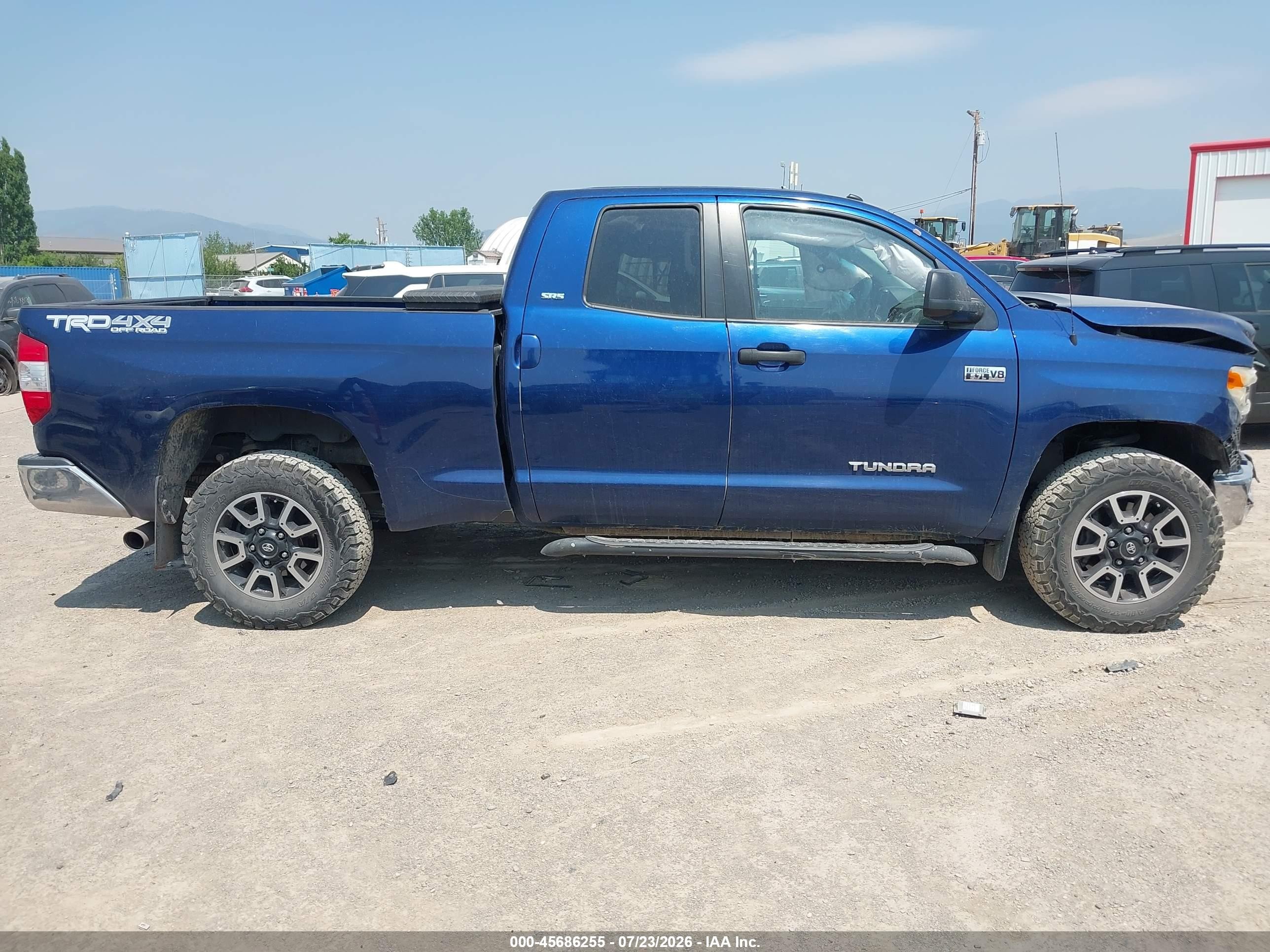 2014 Toyota Tundra Double Cab Sr/double Cab Sr5 Blue vin: 5TFUW5F19EX351467