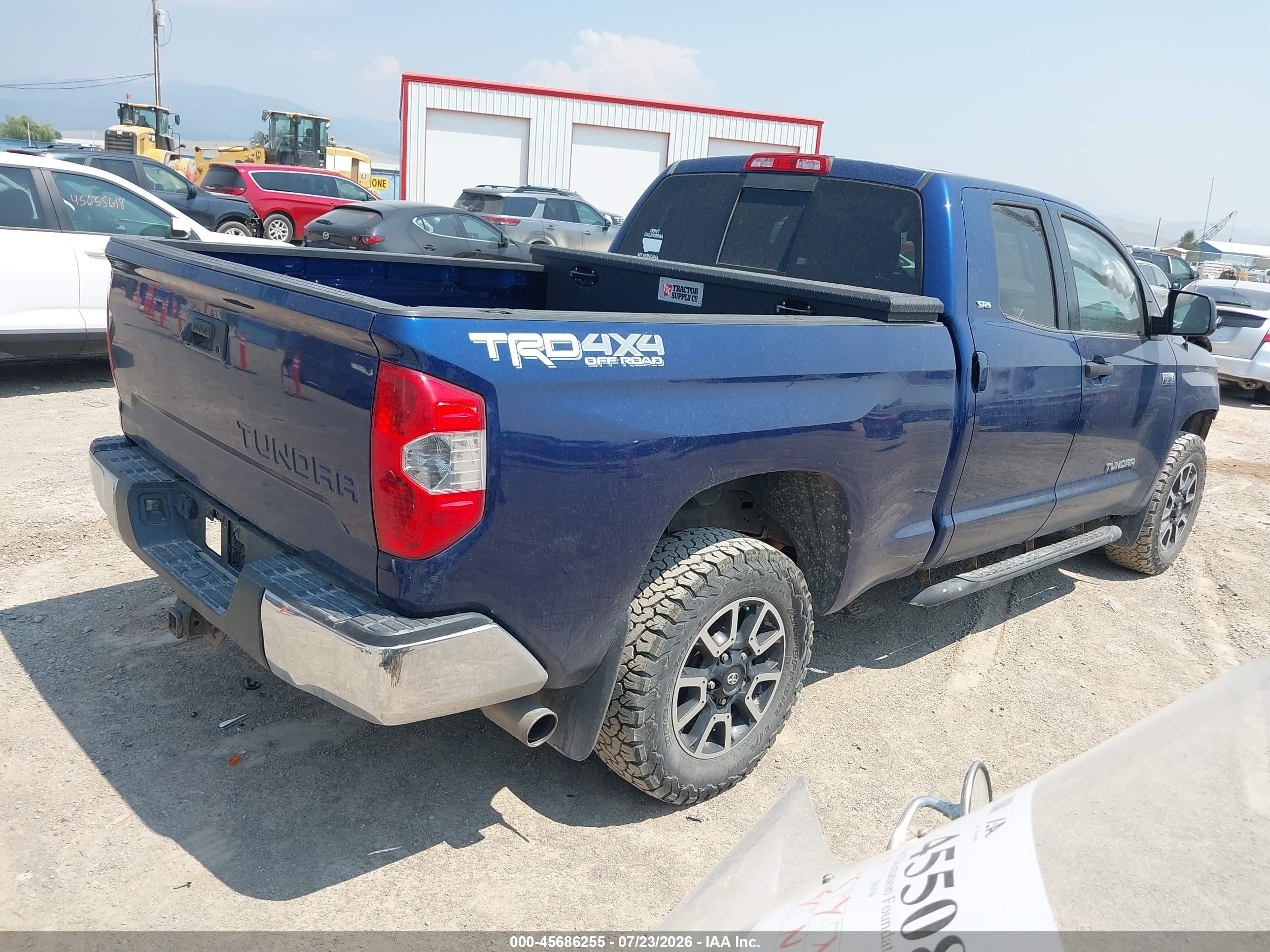 2014 Toyota Tundra Double Cab Sr/double Cab Sr5 Blue vin: 5TFUW5F19EX351467