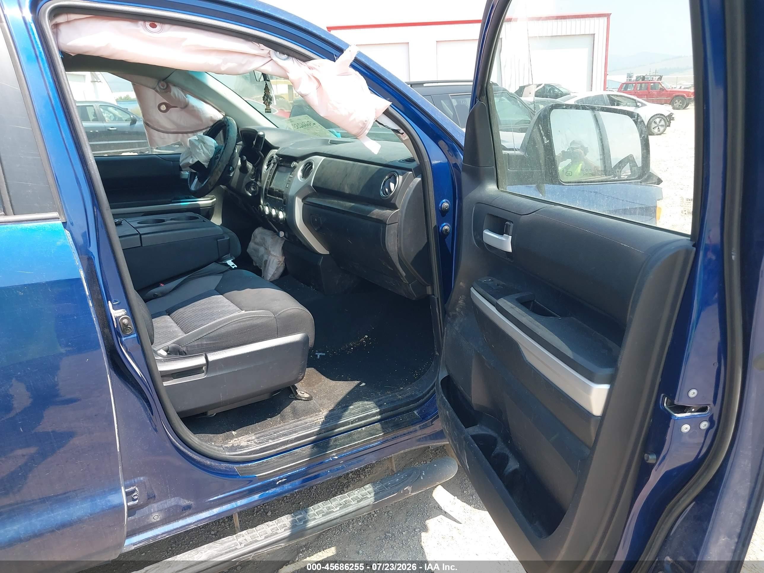 2014 Toyota Tundra Double Cab Sr/double Cab Sr5 Blue vin: 5TFUW5F19EX351467