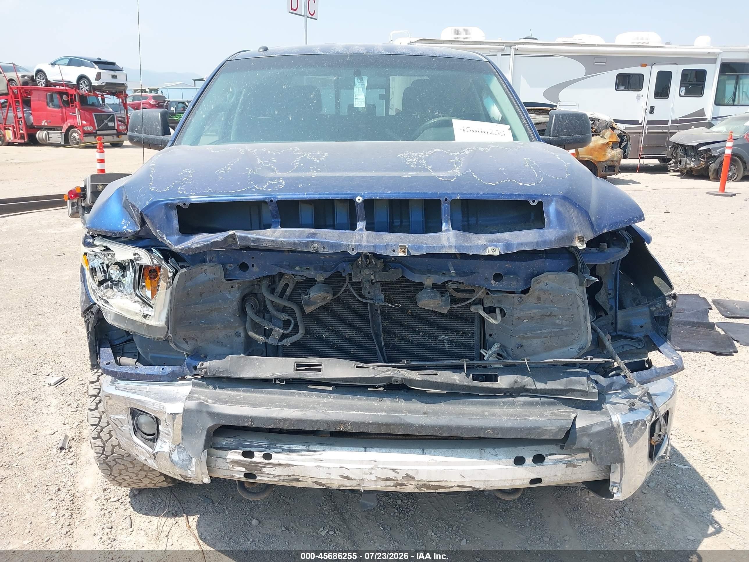 2014 Toyota Tundra Double Cab Sr/double Cab Sr5 Blue vin: 5TFUW5F19EX351467