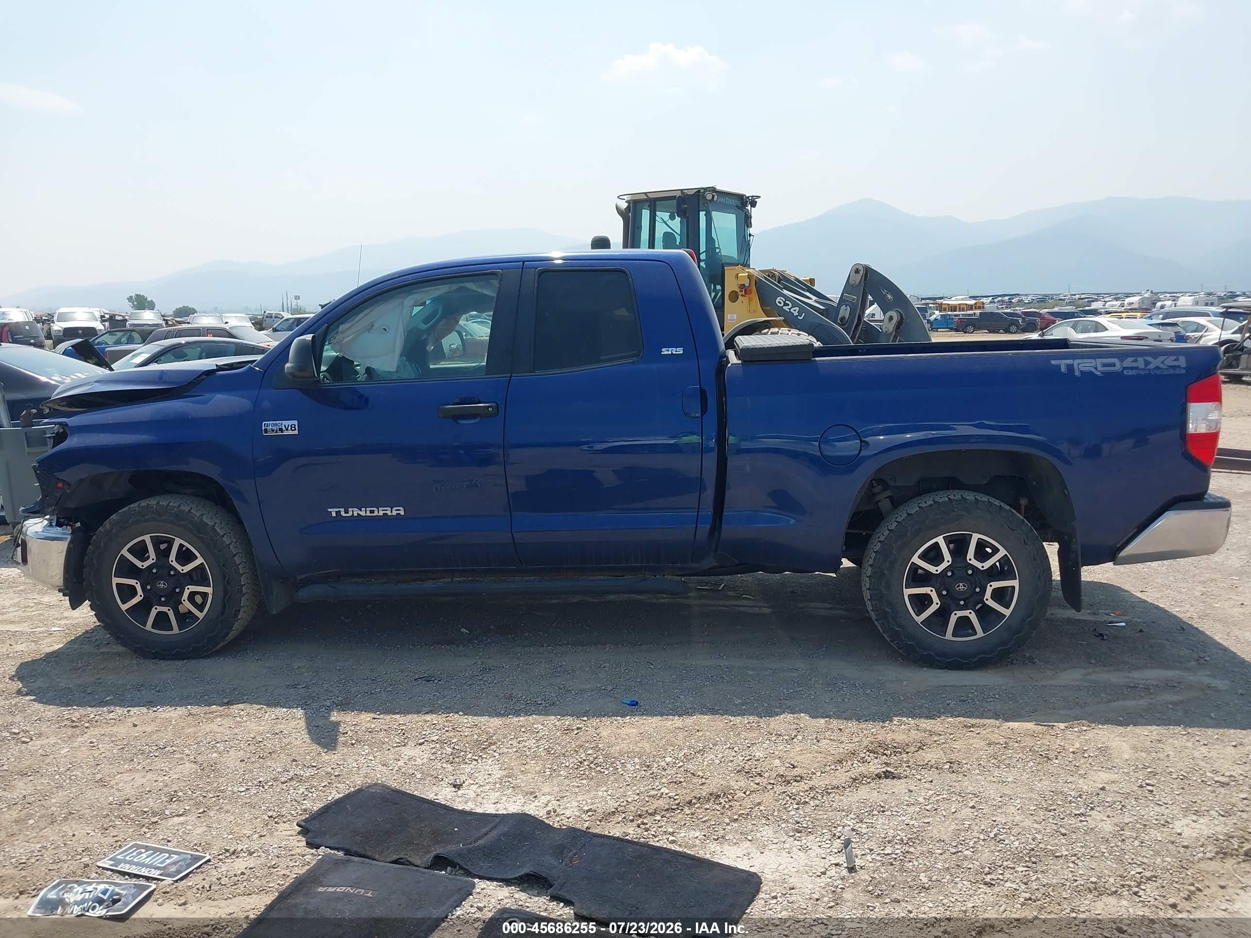 2014 Toyota Tundra Double Cab Sr/double Cab Sr5 Blue vin: 5TFUW5F19EX351467