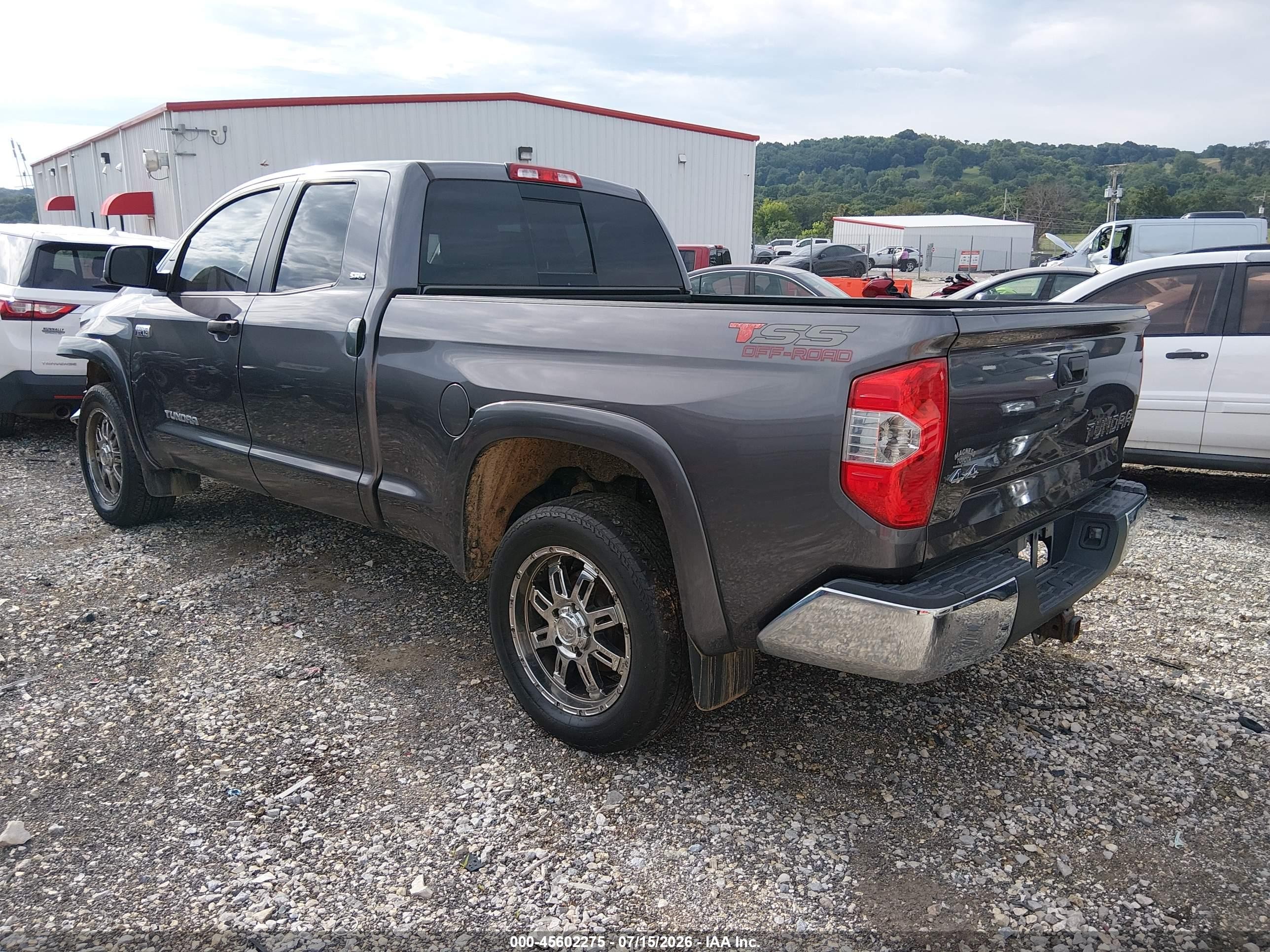 2014 Toyota Tundra Sr5 5.7l V8 Gray vin: 5TFUW5F19EX390589