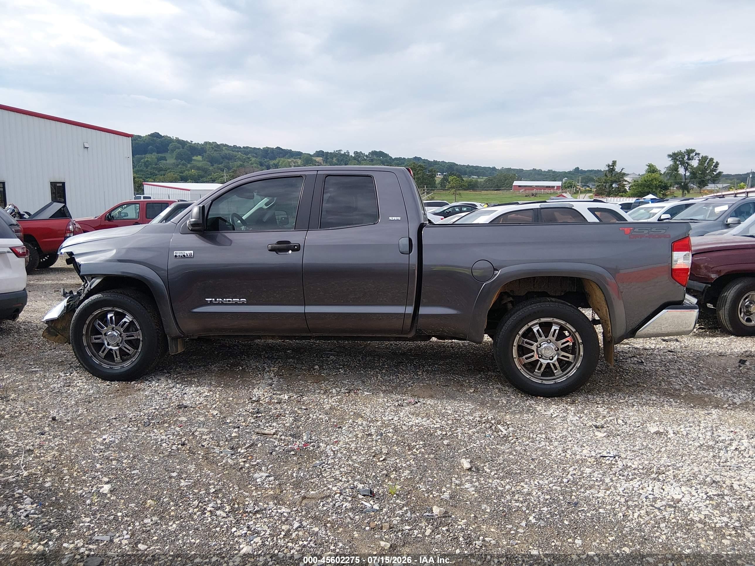 2014 Toyota Tundra Sr5 5.7l V8 Gray vin: 5TFUW5F19EX390589