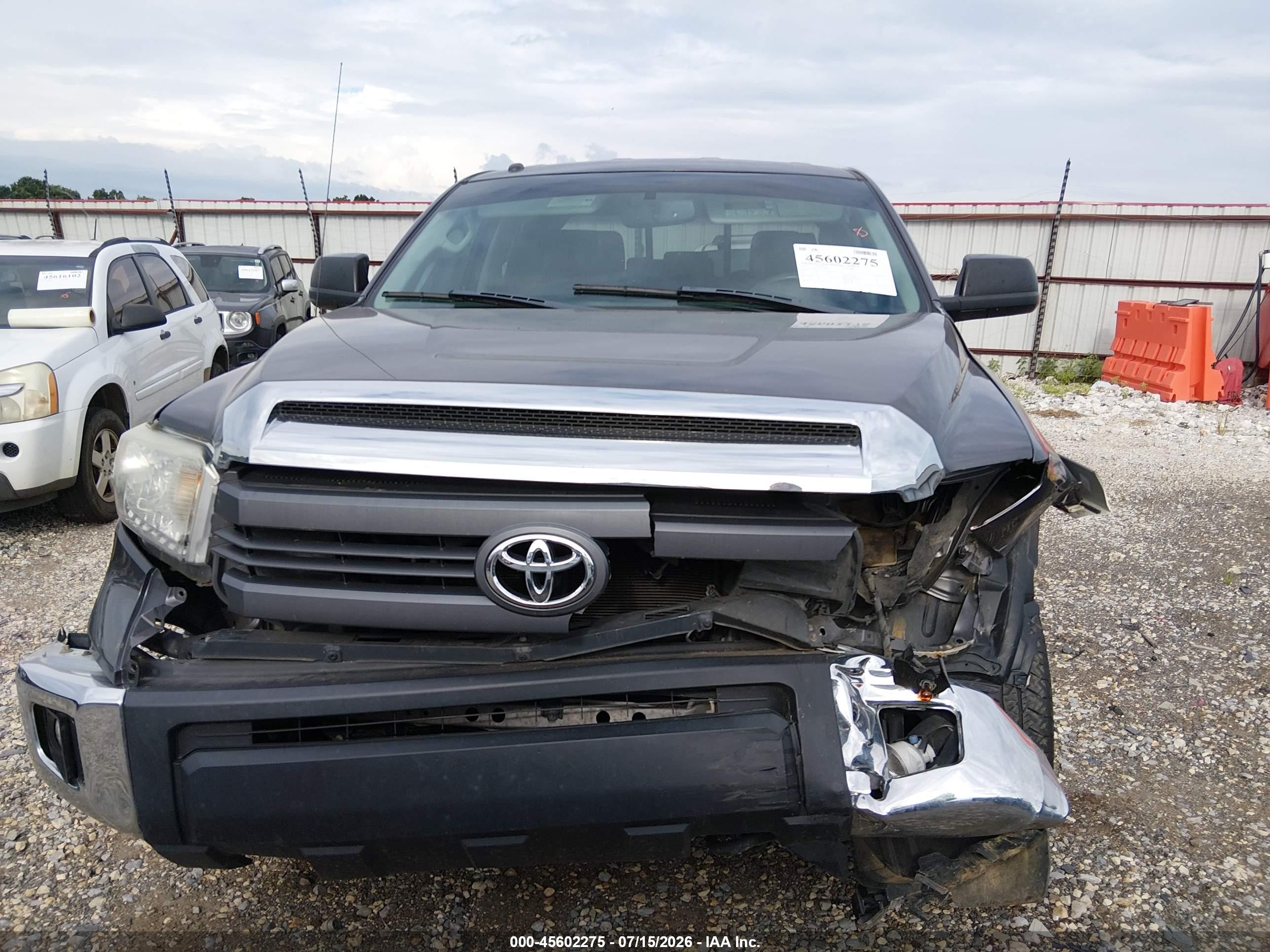 2014 Toyota Tundra Sr5 5.7l V8 Gray vin: 5TFUW5F19EX390589