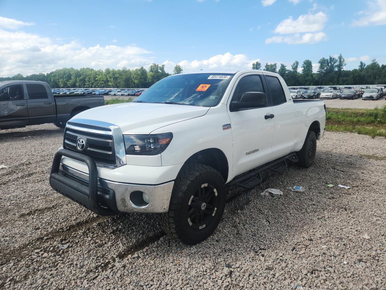 2012 Toyota Tundra Double Cab Sr5 White vin: 5TFUW5F1XCX221629