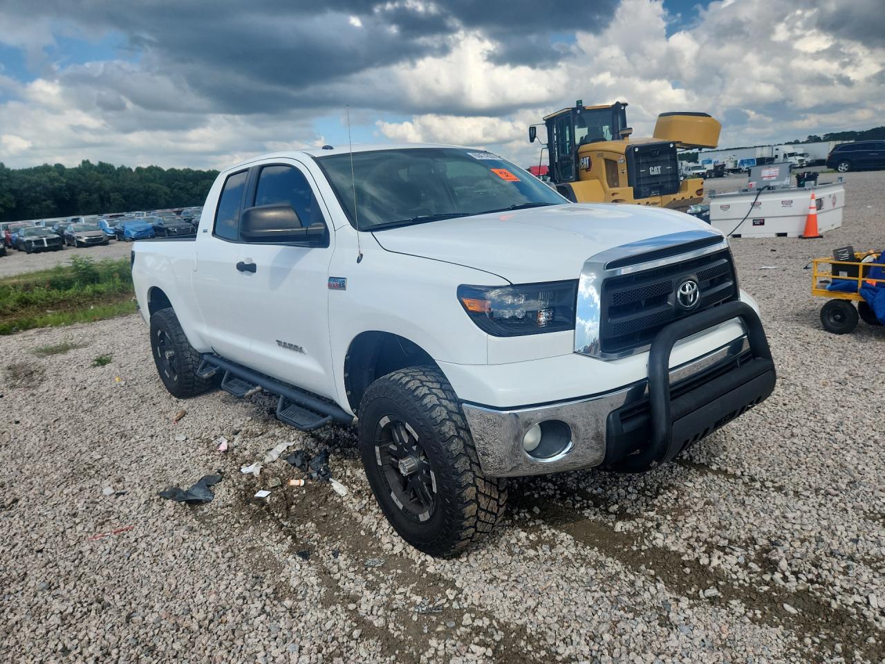 2012 Toyota Tundra Double Cab Sr5 White vin: 5TFUW5F1XCX221629