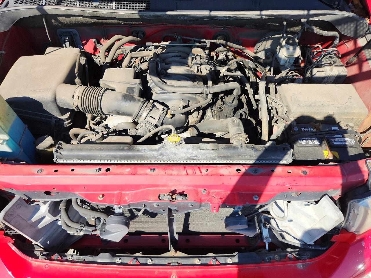 2012 Toyota Tundra Double Cab Sr5 Red vin: 5TFUW5F1XCX236552