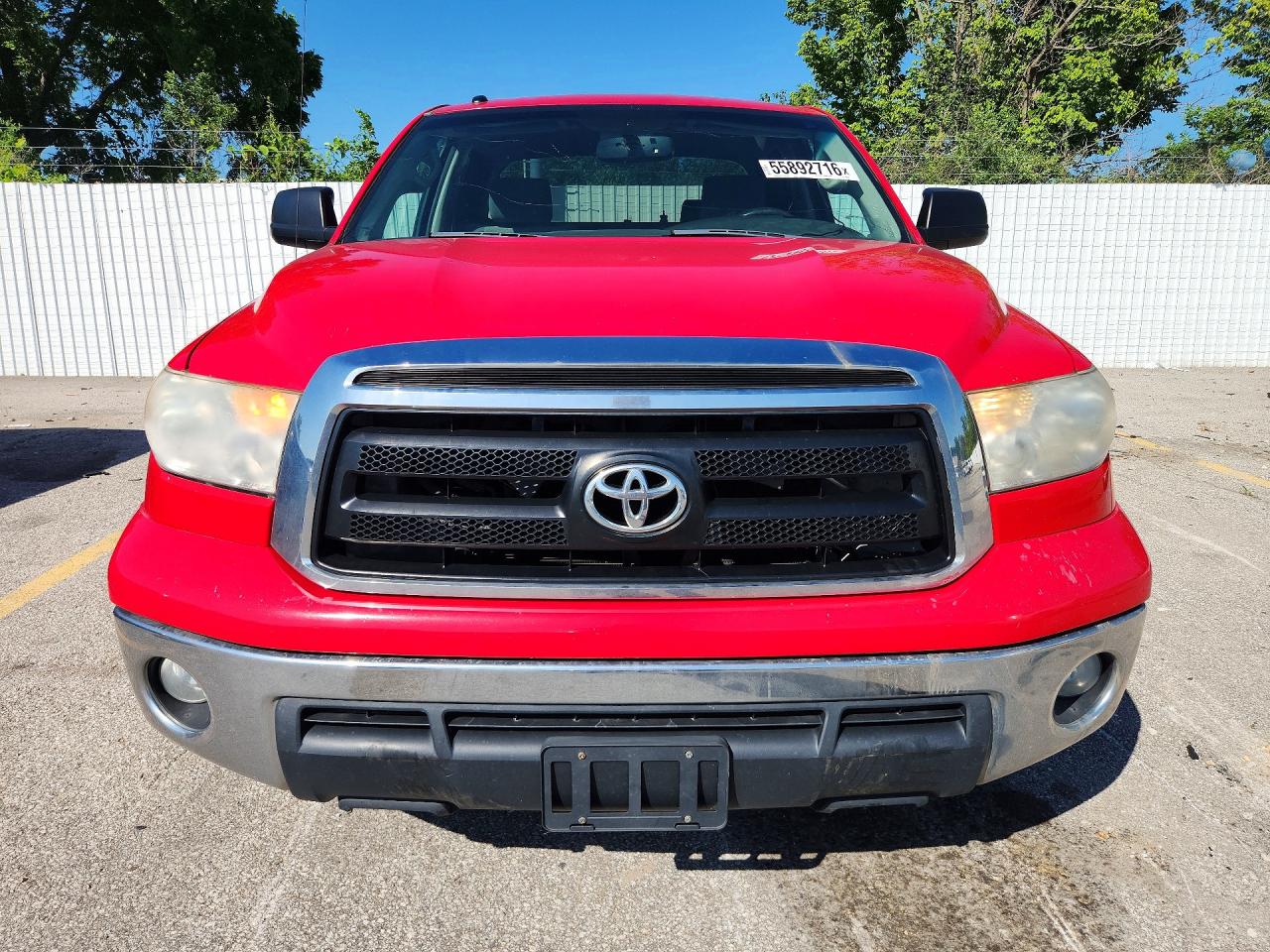2012 Toyota Tundra Double Cab Sr5 Red vin: 5TFUW5F1XCX236552