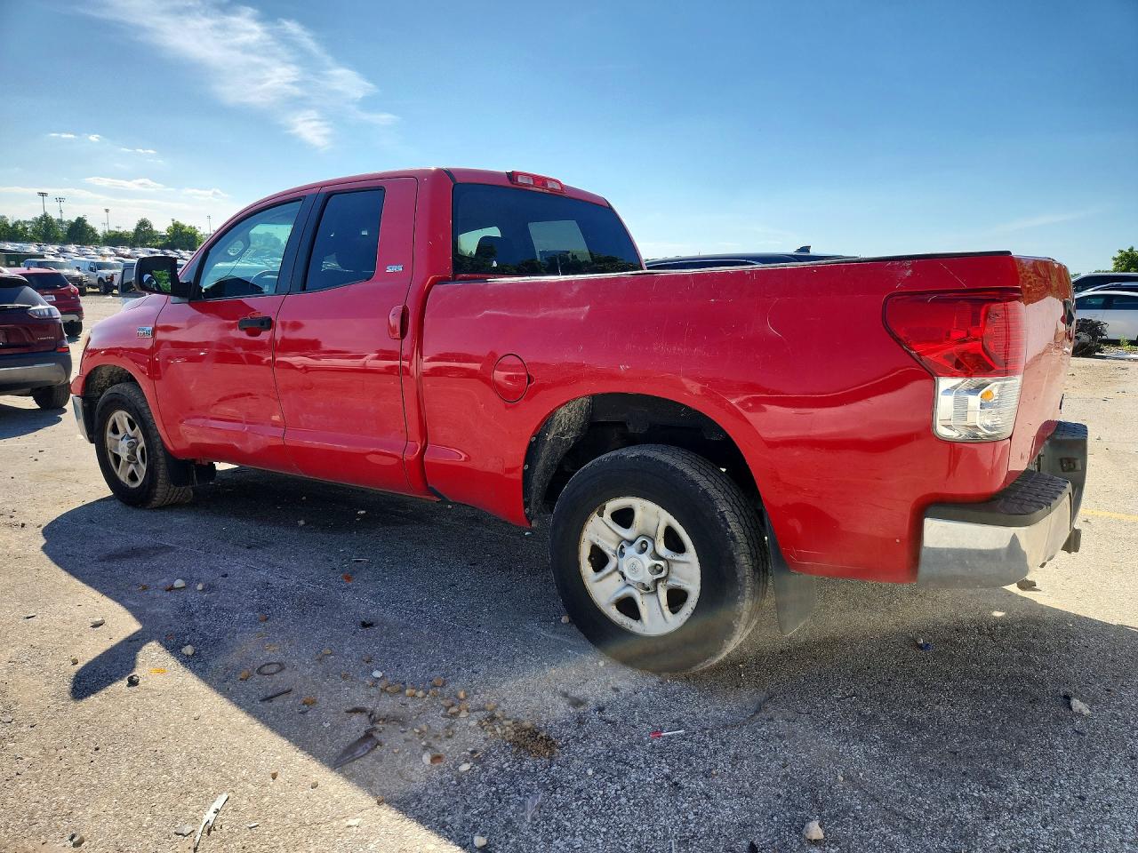 2012 Toyota Tundra Double Cab Sr5 Red vin: 5TFUW5F1XCX236552