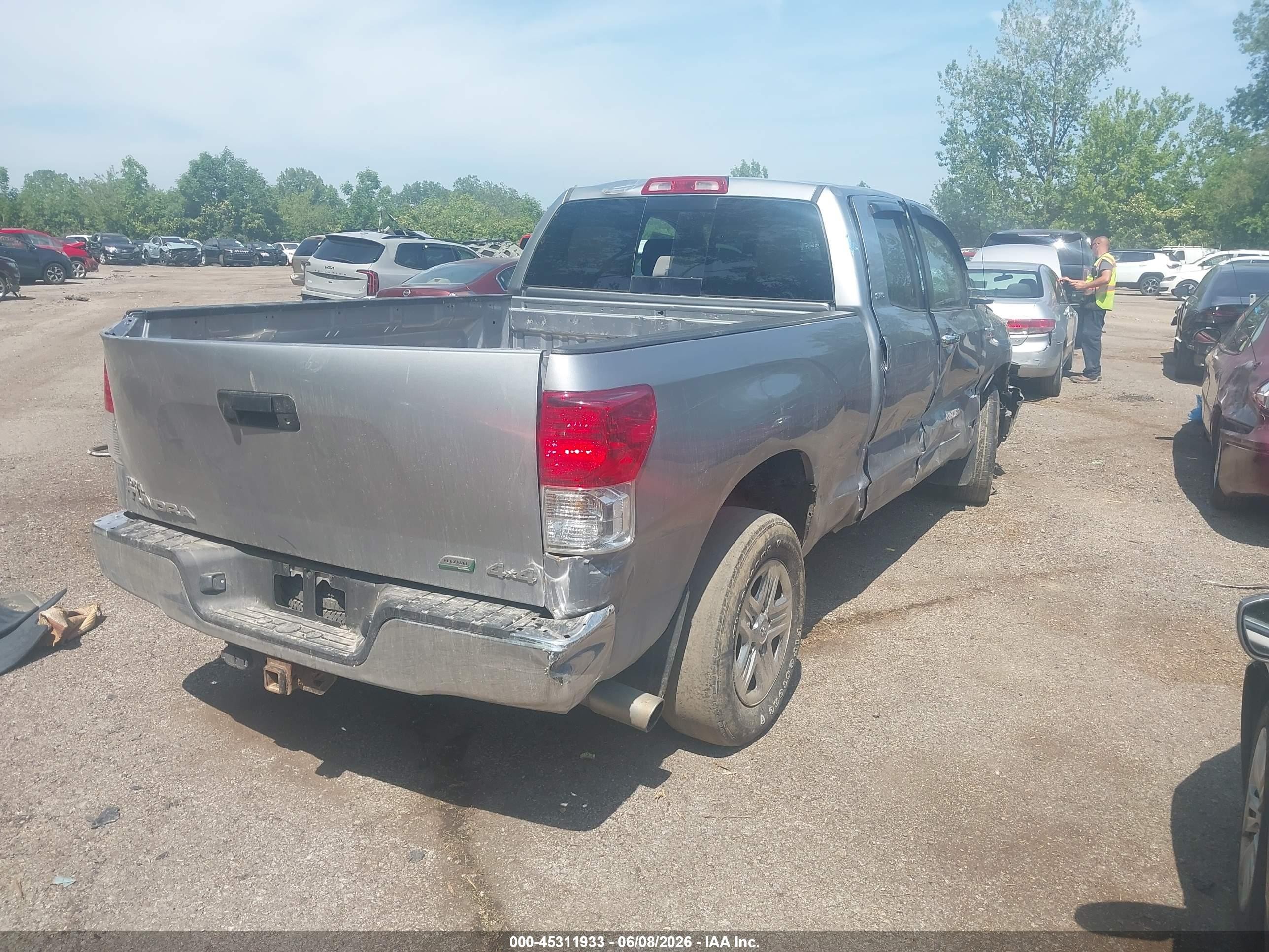 2012 Toyota Tundra Grade 5.7l V8 Gray vin: 5TFUW5F1XCX237801