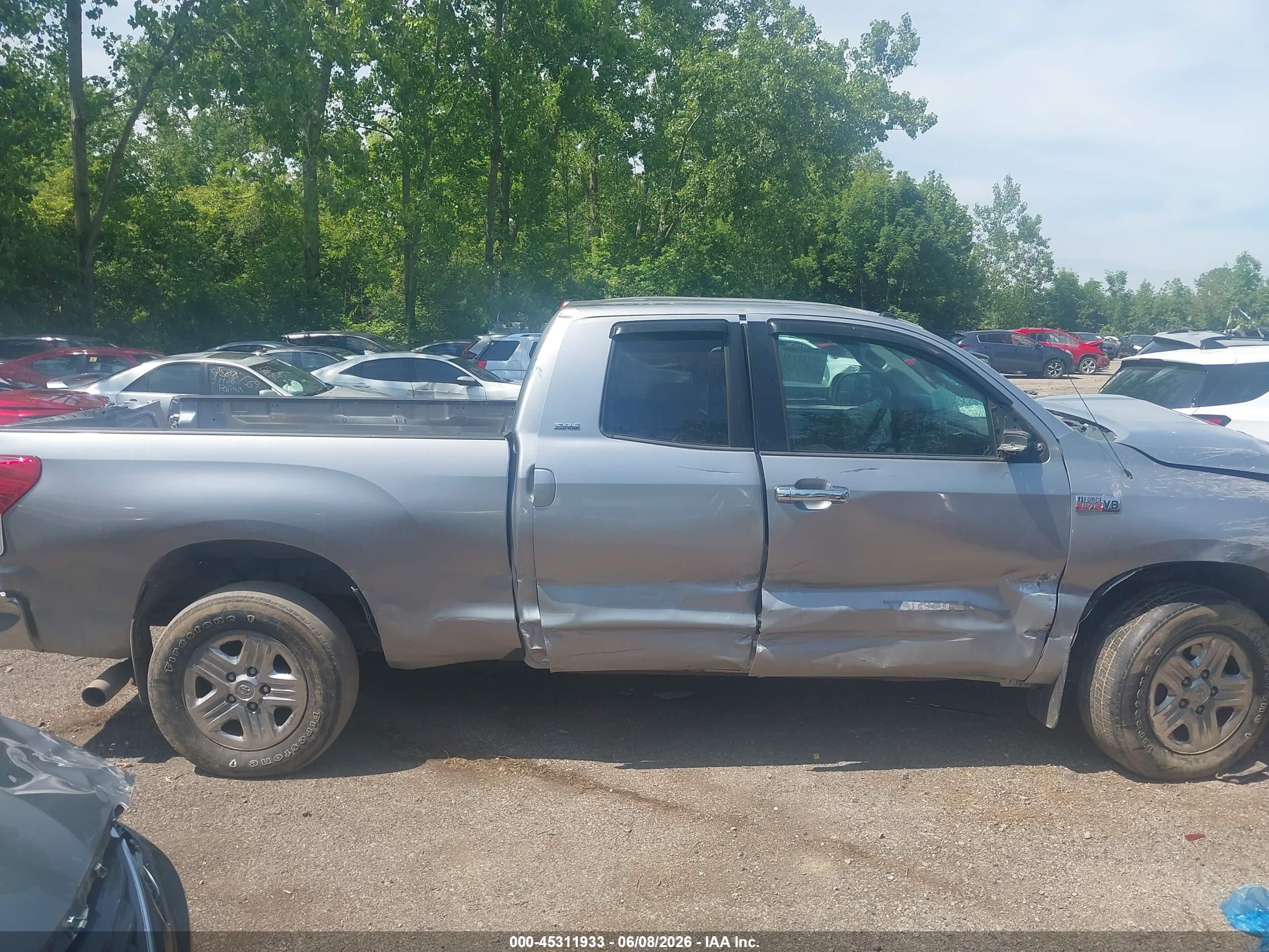 2012 Toyota Tundra Grade 5.7l V8 Gray vin: 5TFUW5F1XCX237801