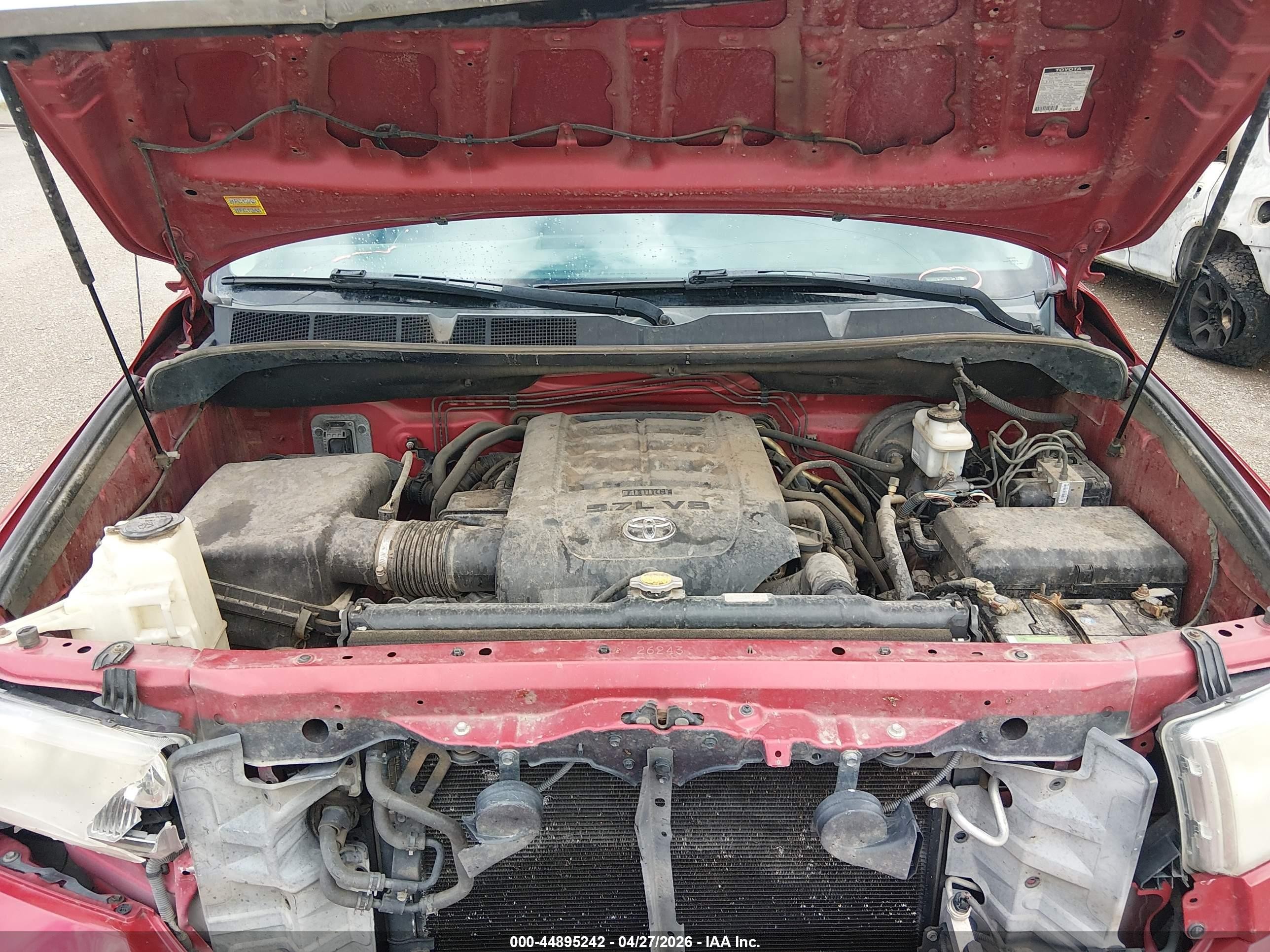2012 Toyota Tundra Grade 5.7l V8 Красный vin: 5TFUW5F1XCX240598