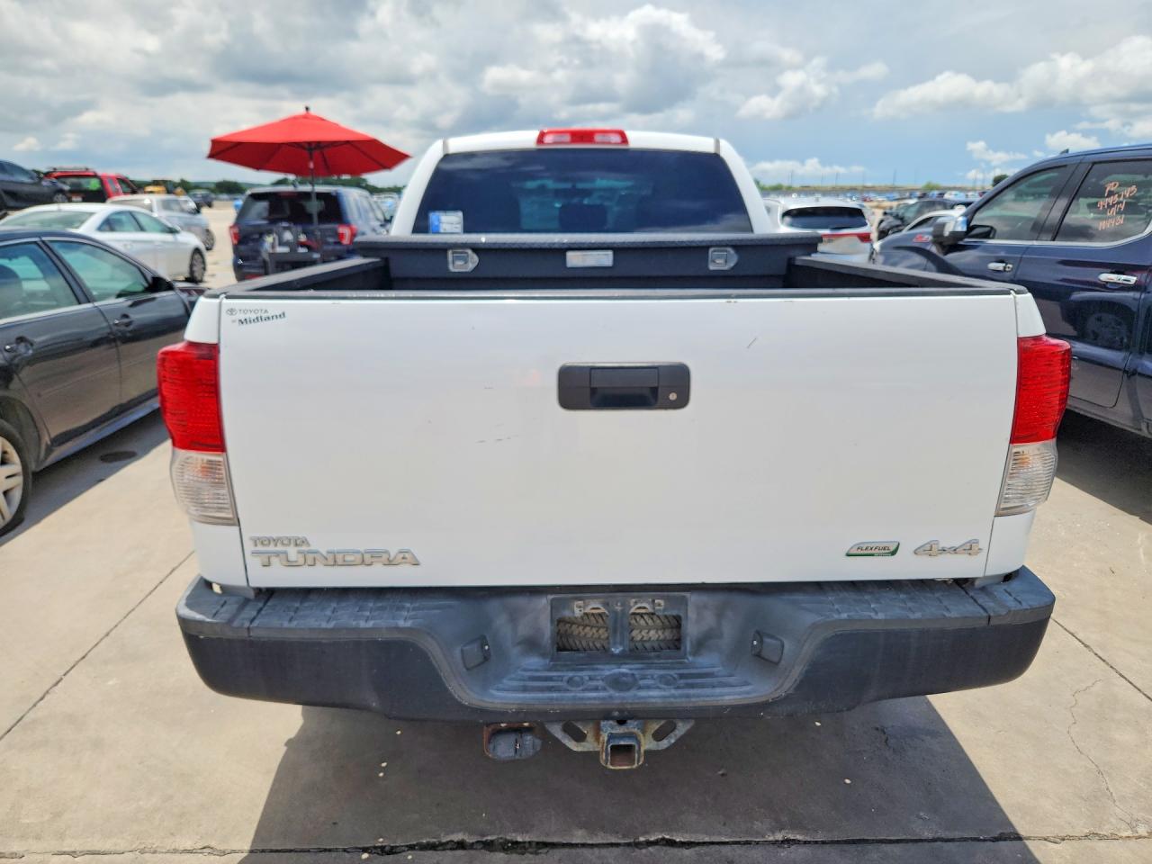 2013 Toyota Tundra Double Cab Sr5 White vin: 5TFUW5F1XDX285154