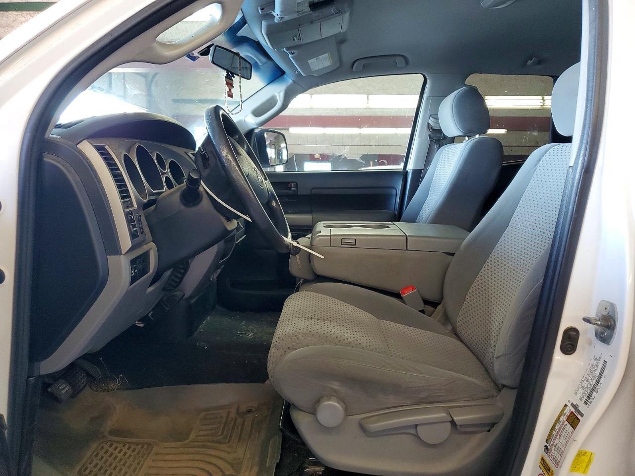 2013 Toyota Tundra Double Cab Sr5 White vin: 5TFUW5F1XDX296591