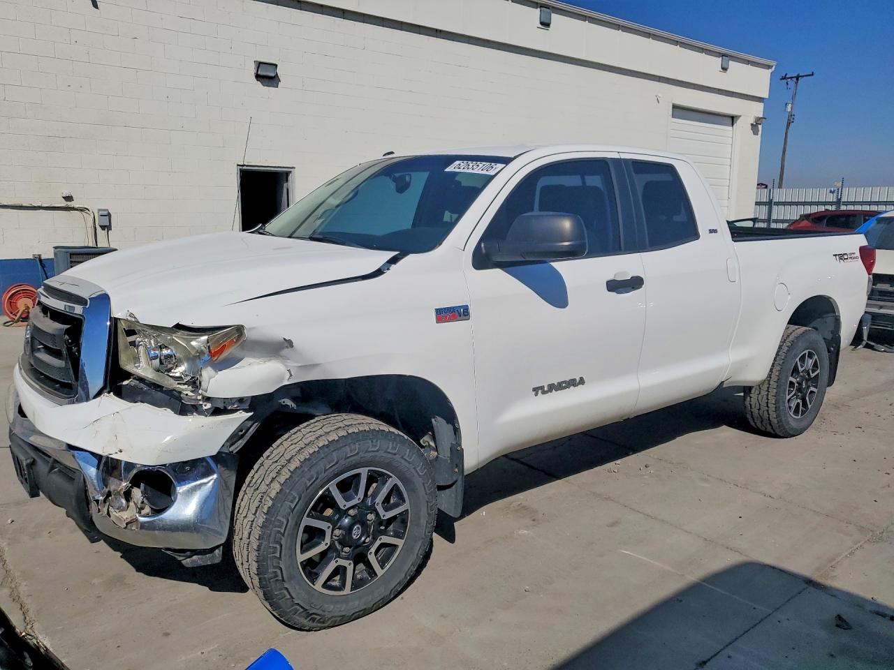 2013 Toyota Tundra Double Cab Sr5 White vin: 5TFUW5F1XDX304463