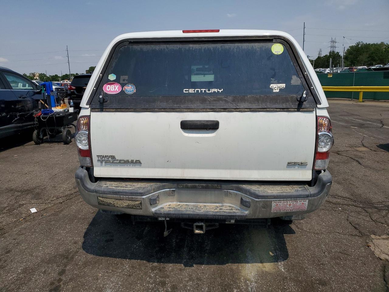 2014 Toyota Tacoma Access Cab Белый vin: 5TFUX4EN0EX026718