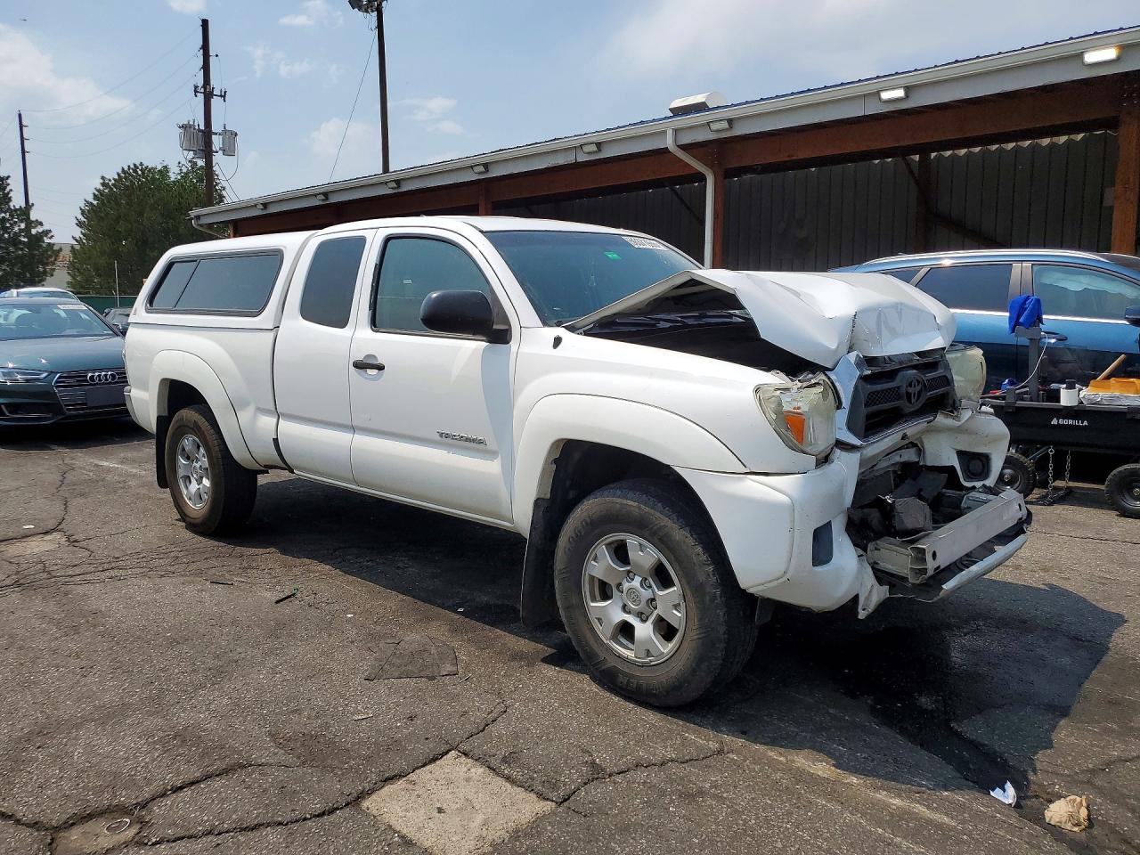 2014 Toyota Tacoma Access Cab Белый vin: 5TFUX4EN0EX026718