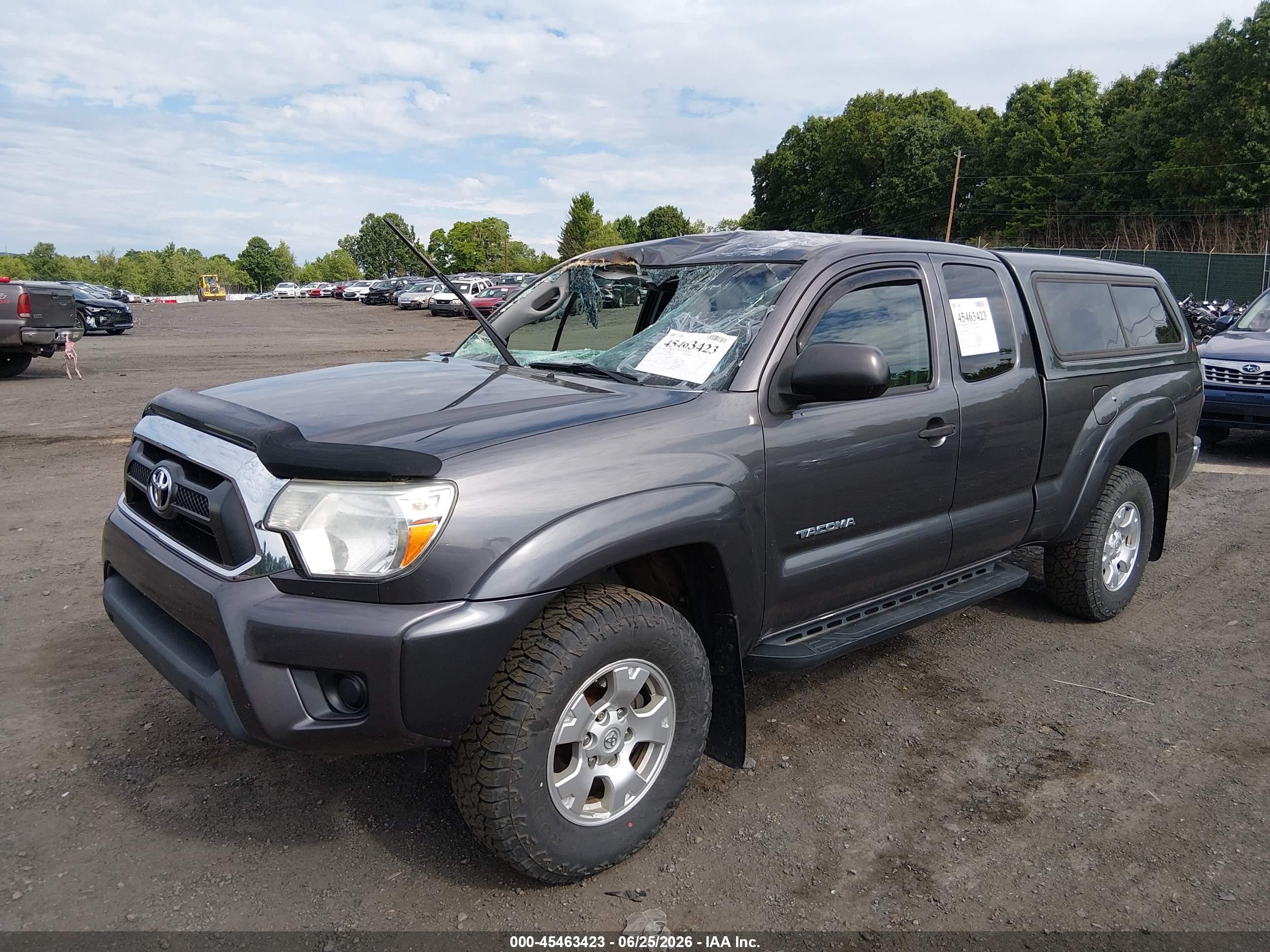 2014 Toyota Tacoma   Gray vin: 5TFUX4EN0EX029313