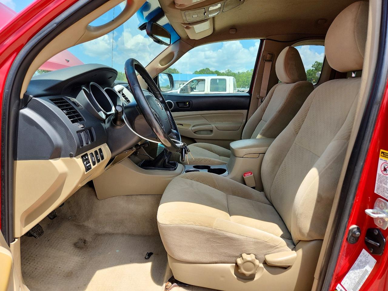 2011 Toyota Tacoma Access Cab Red vin: 5TFUX4EN1BX006697