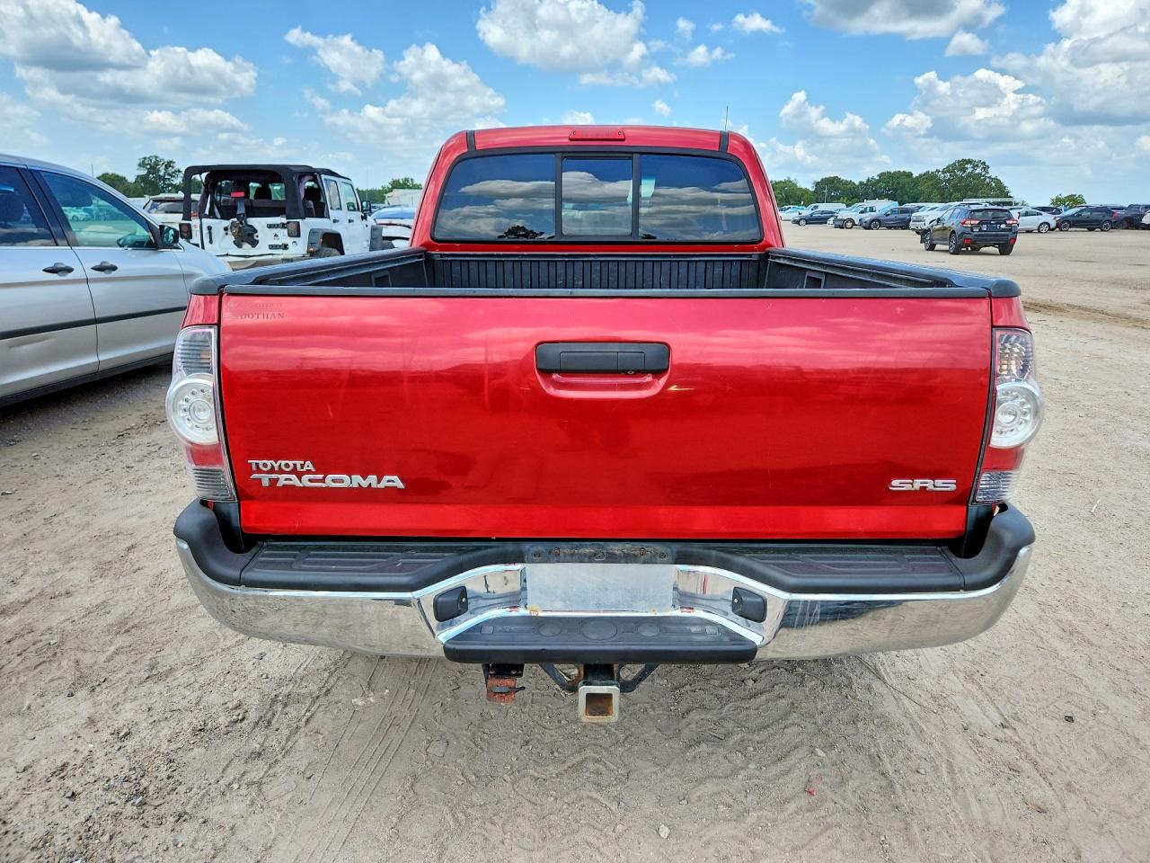 2011 Toyota Tacoma Access Cab Red vin: 5TFUX4EN1BX006697