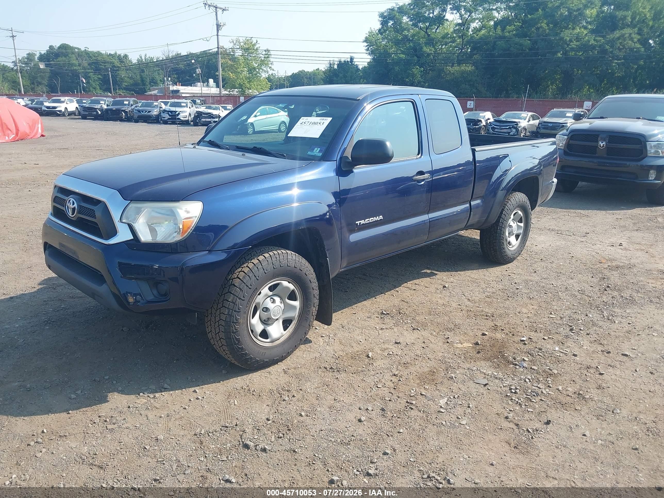 2013 Toyota Tacoma Dark Blue vin: 5TFUX4EN1DX020053