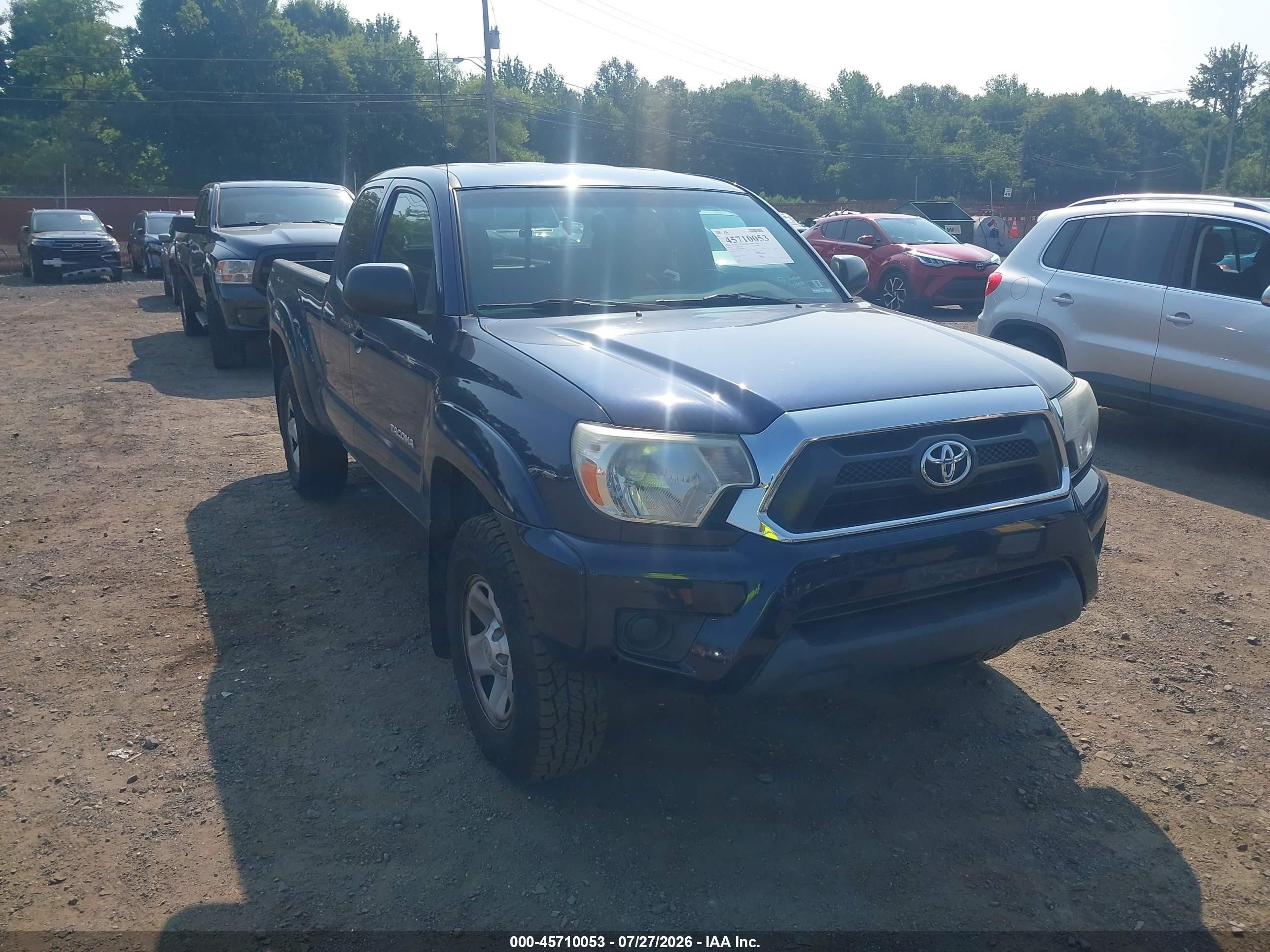 2013 Toyota Tacoma Dark Blue vin: 5TFUX4EN1DX020053