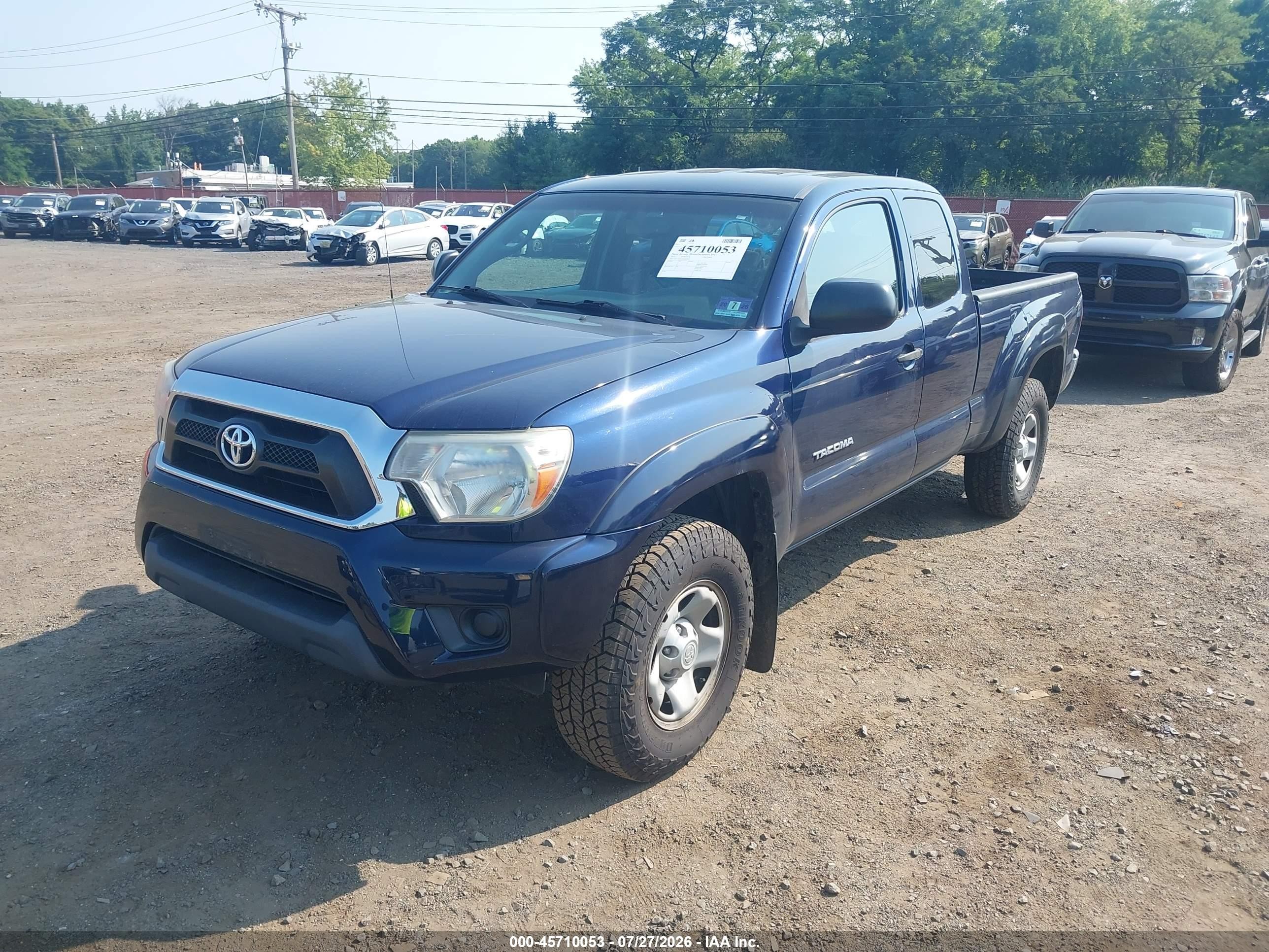 2013 Toyota Tacoma Dark Blue vin: 5TFUX4EN1DX020053
