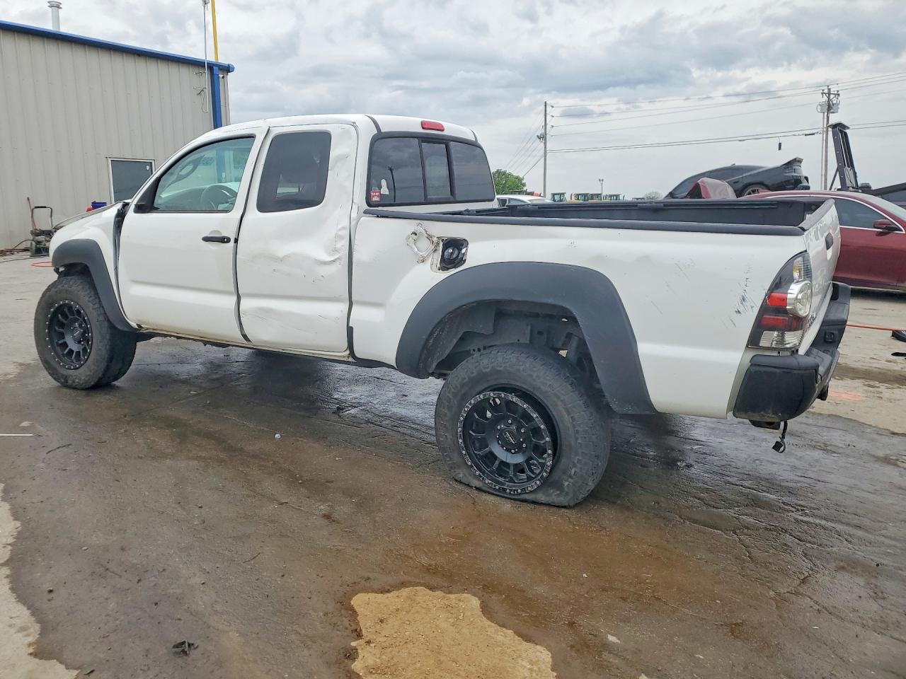 2014 Toyota Tacoma Access Cab White vin: 5TFUX4EN3EX024641