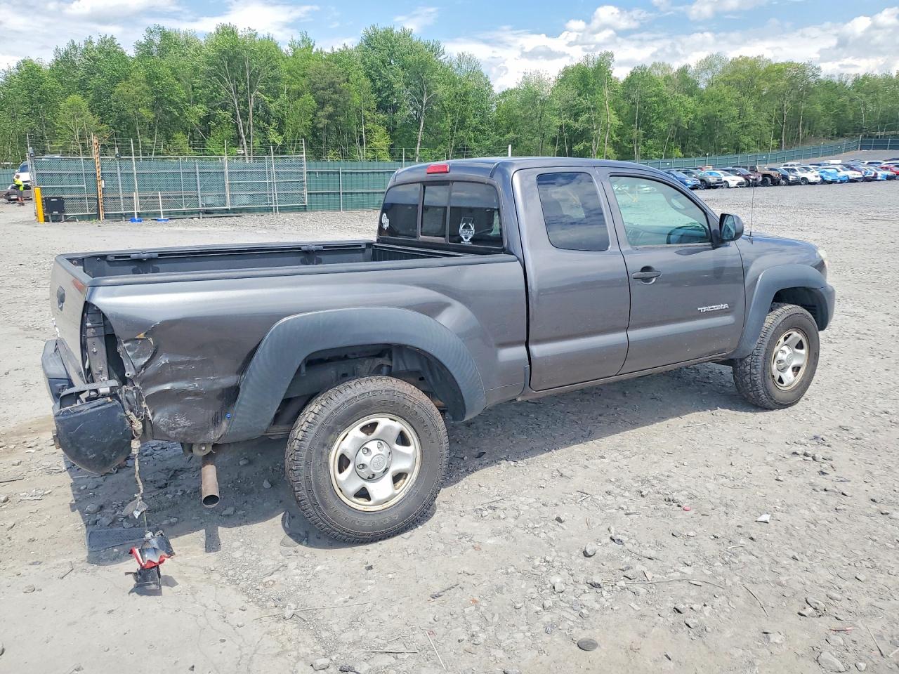 2014 Toyota Tacoma Access Cab Gray vin: 5TFUX4EN3EX025689