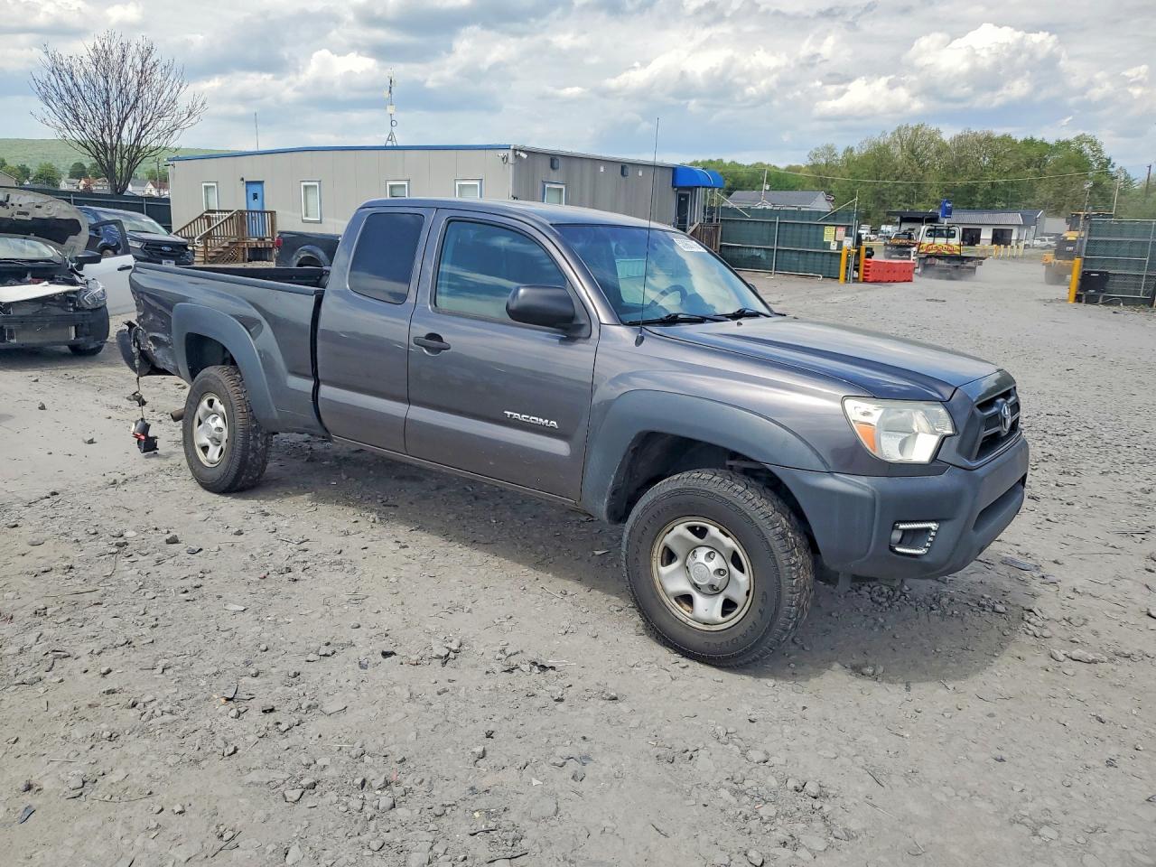 2014 Toyota Tacoma Access Cab Gray vin: 5TFUX4EN3EX025689