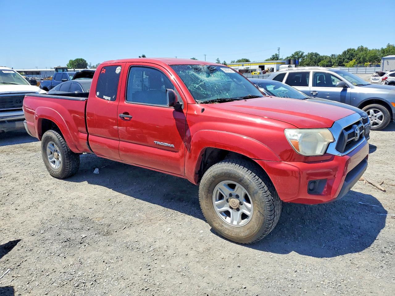 2015 Toyota Tacoma Access Cab Красный vin: 5TFUX4EN3FX037729
