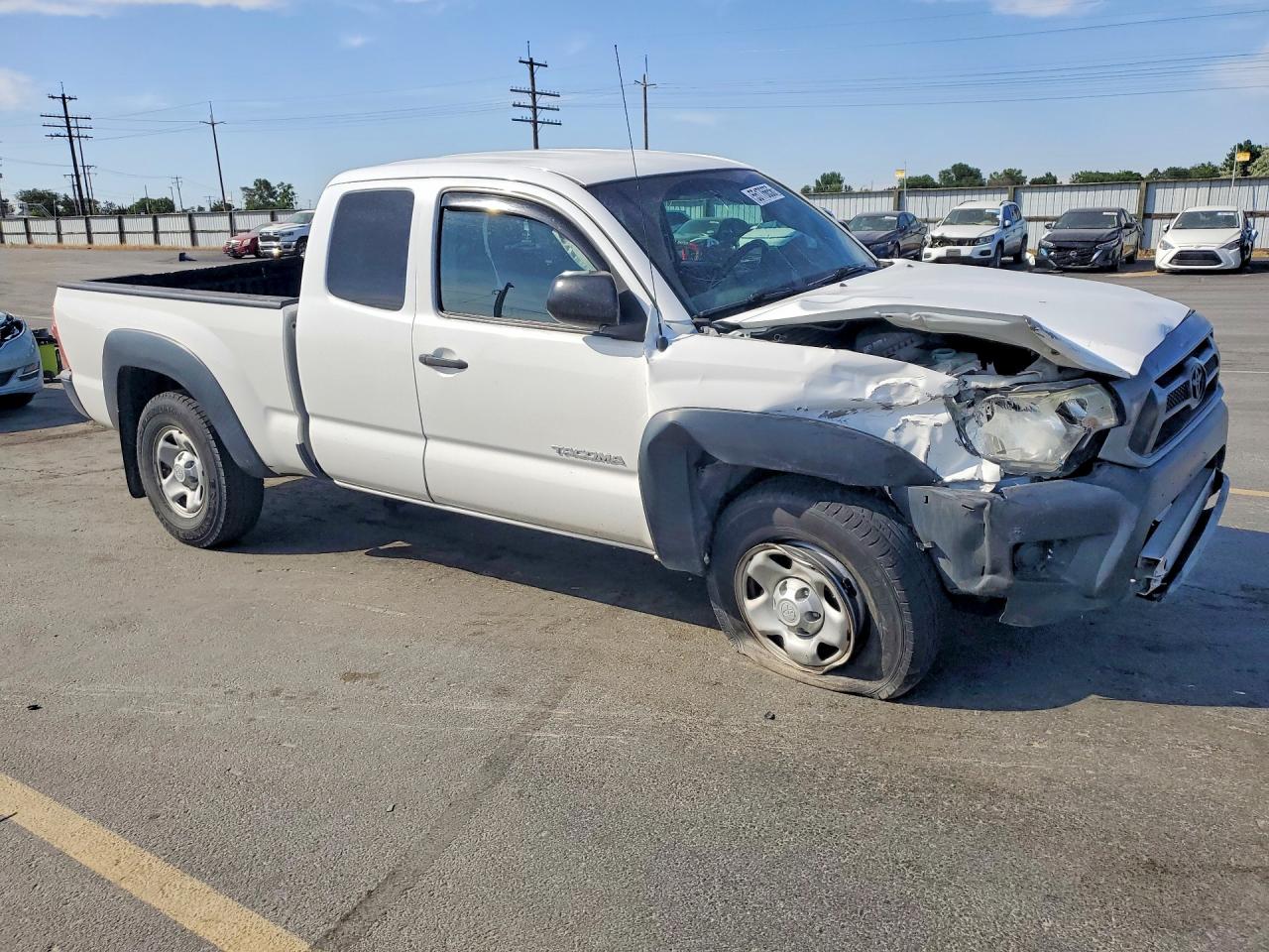 2015 Toyota Tacoma White vin: 5TFUX4EN4FX032264