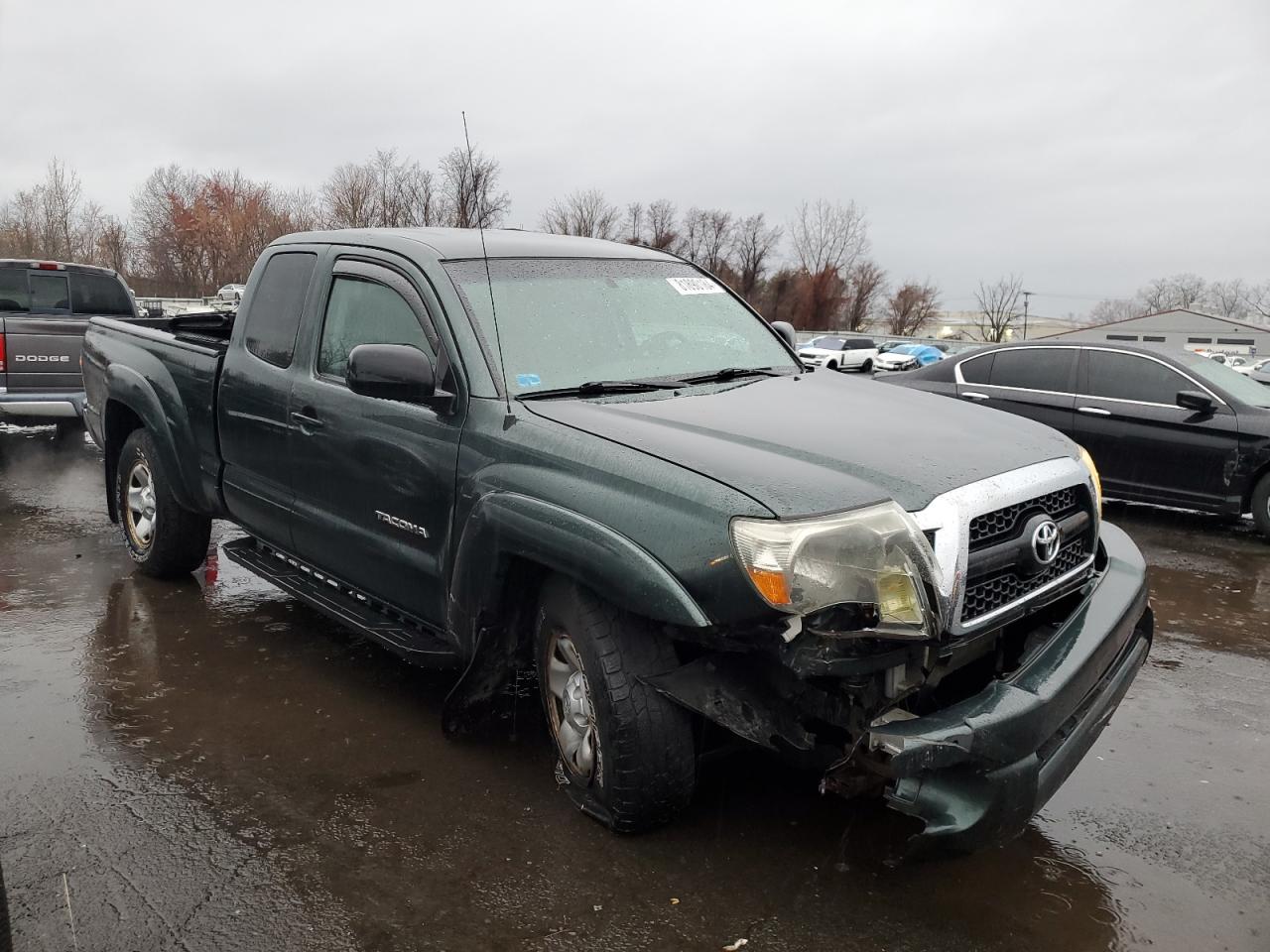 2011 Toyota Tacoma Access Cab Green vin: 5TFUX4EN5BX003205