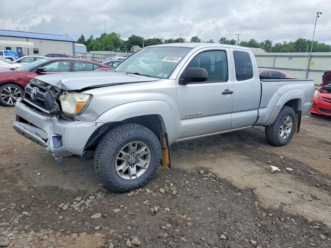 2012 Toyota Tacoma Access Cab Silver vin: 5TFUX4EN5CX010852