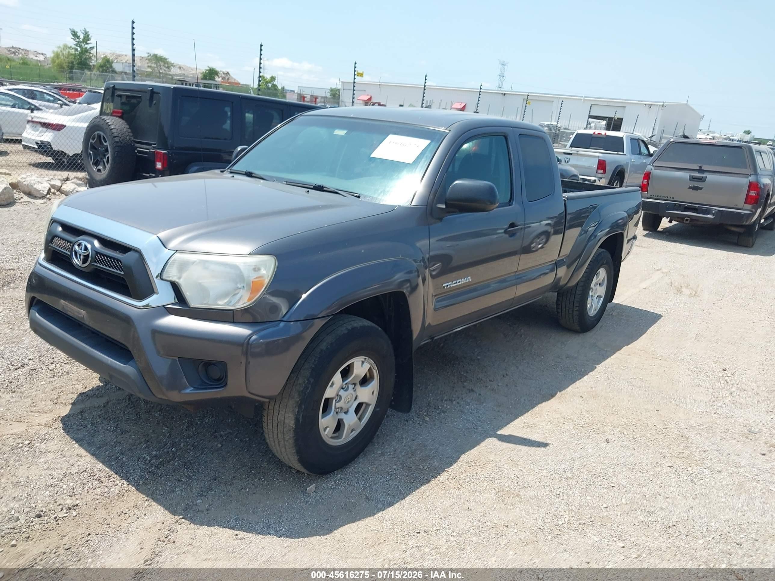 2013 Toyota Tacoma   Gray vin: 5TFUX4EN5DX017656