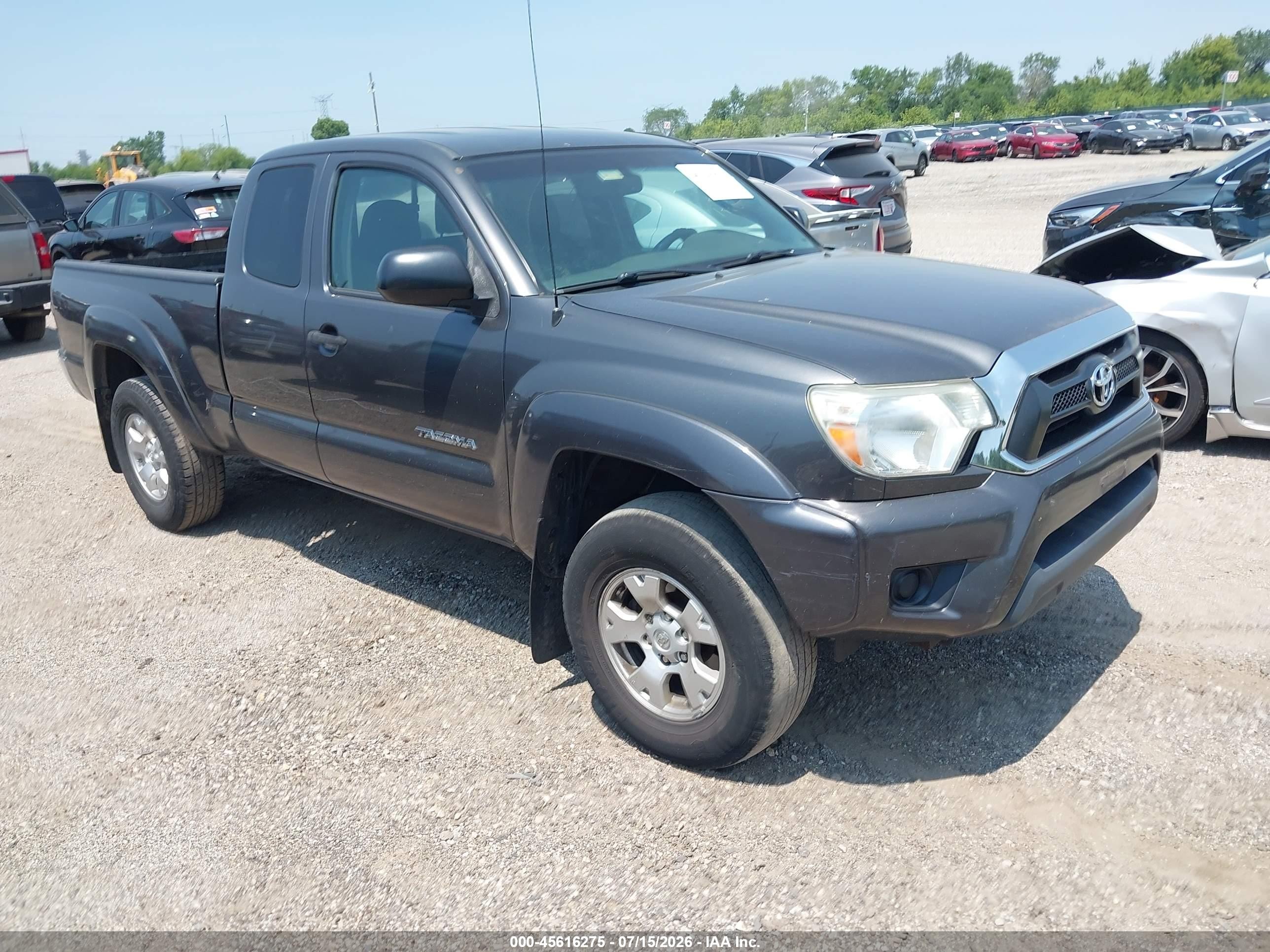 2013 Toyota Tacoma   Gray vin: 5TFUX4EN5DX017656