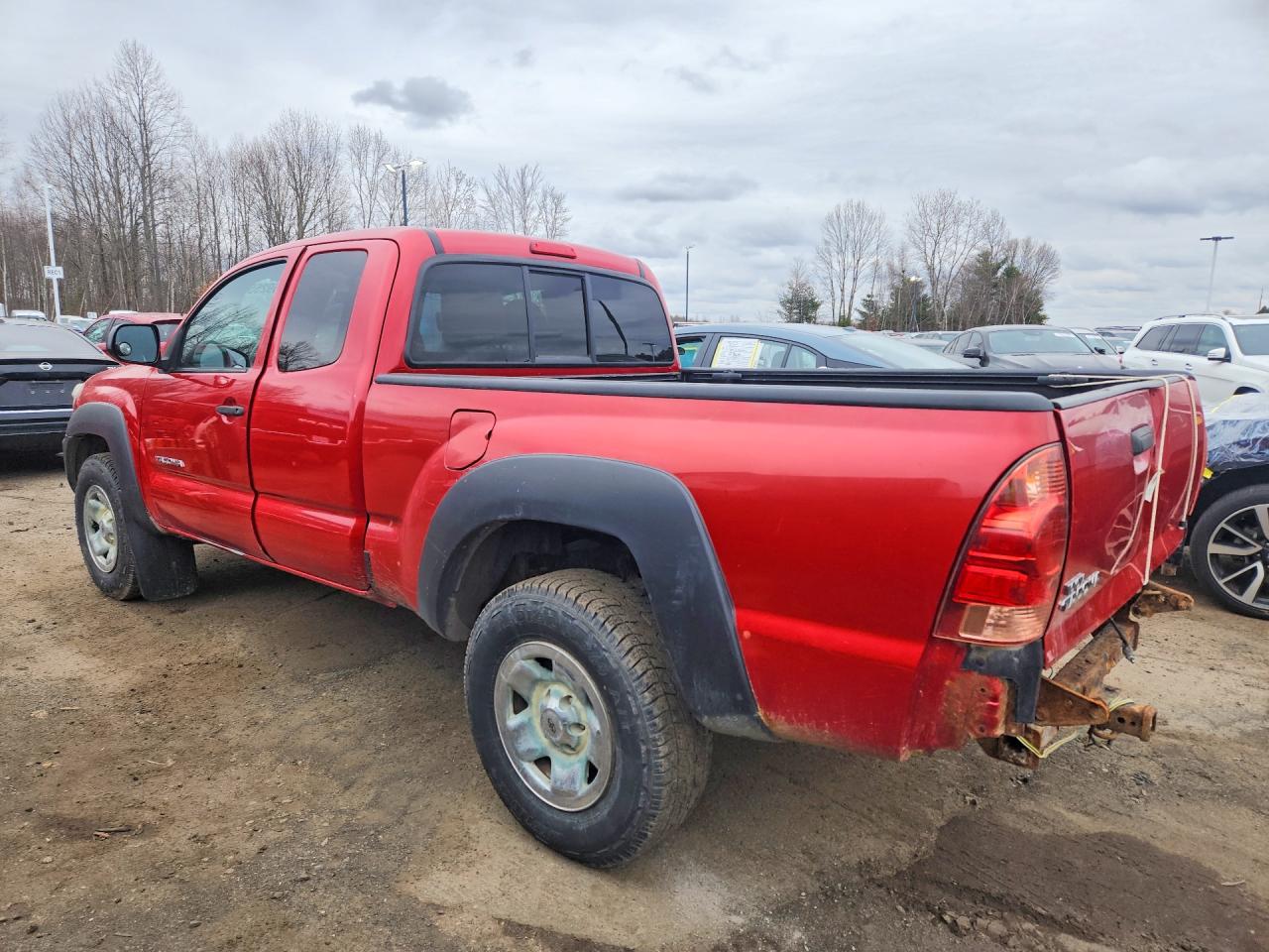 2014 Toyota Tacoma Base Red vin: 5TFUX4EN5EX025189
