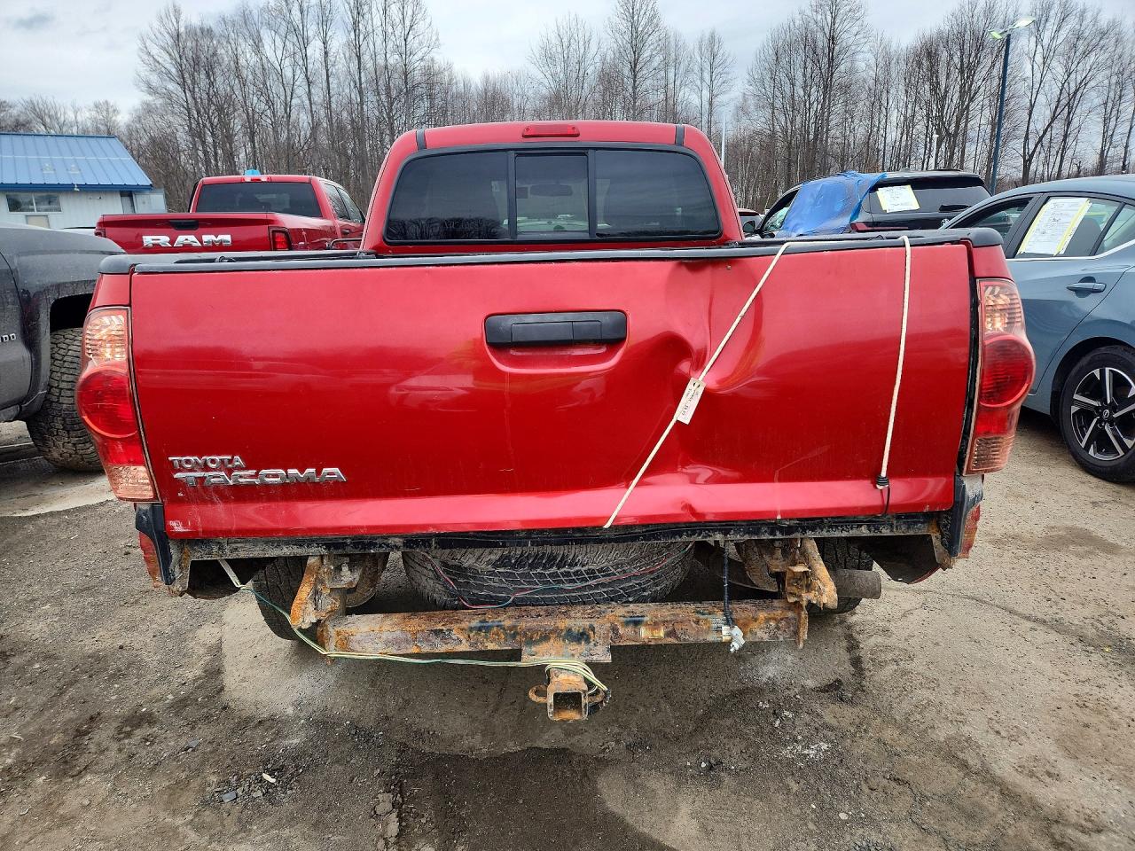 2014 Toyota Tacoma Base Red vin: 5TFUX4EN5EX025189