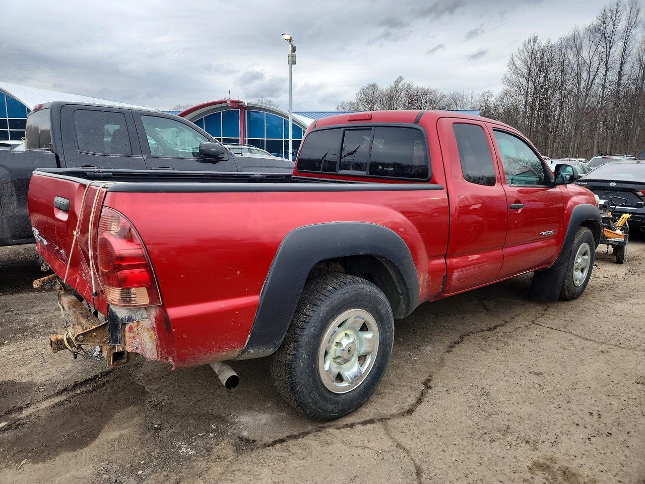 2014 Toyota Tacoma Base Red vin: 5TFUX4EN5EX025189