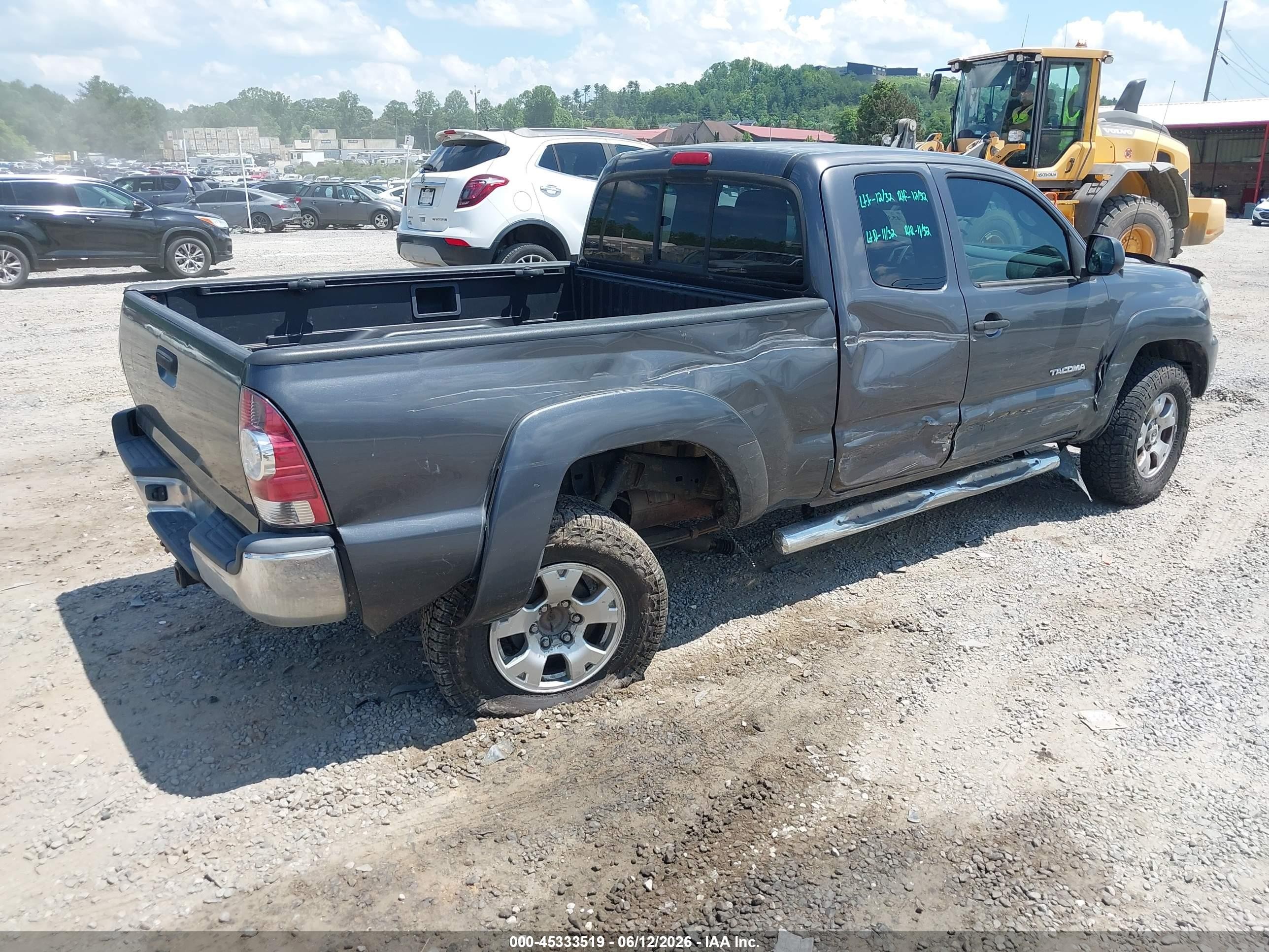2012 Toyota Tacoma   Серый vin: 5TFUX4EN6CX011119