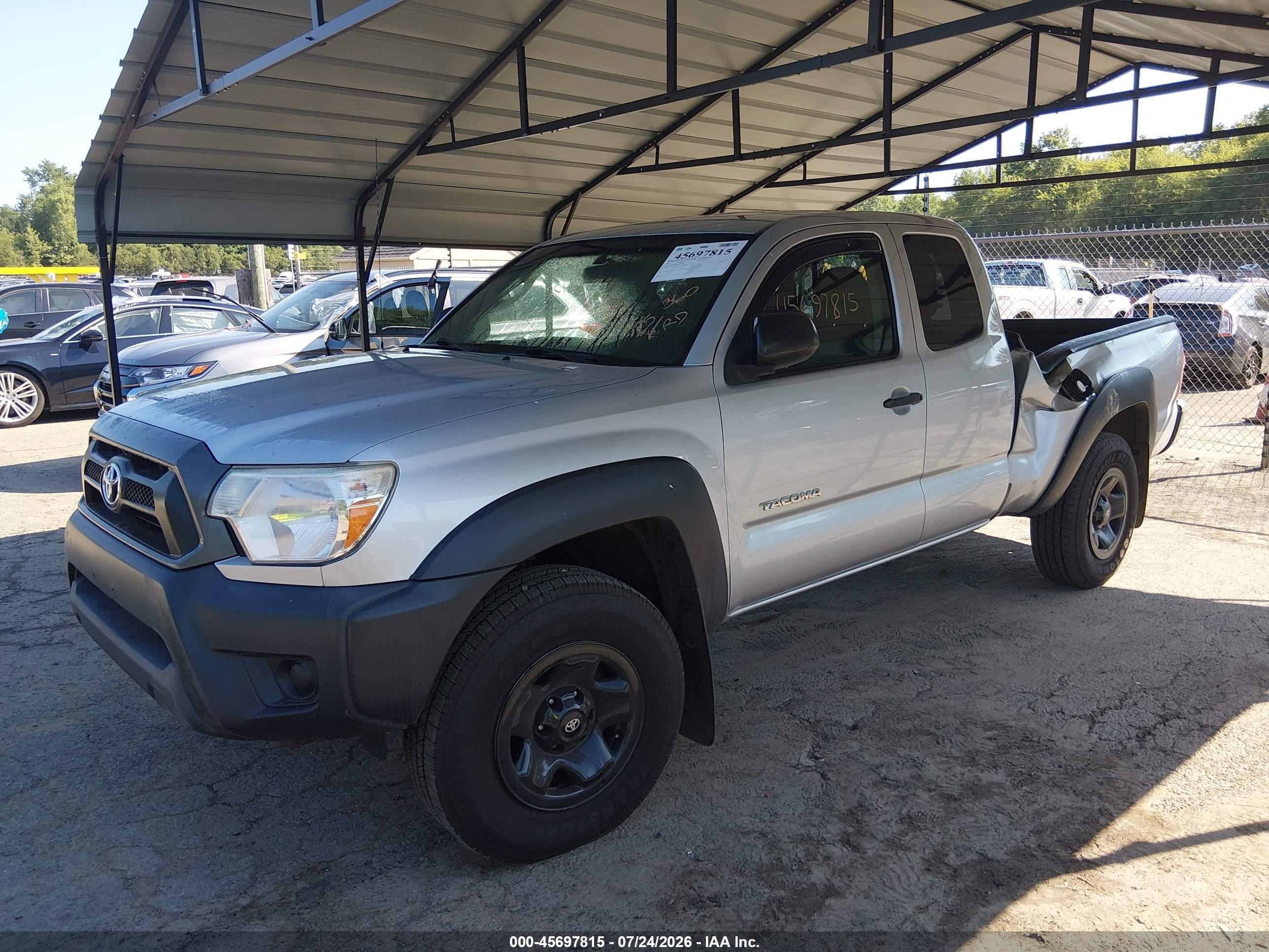 2013 Toyota Tacoma   Gray vin: 5TFUX4EN6DX022946