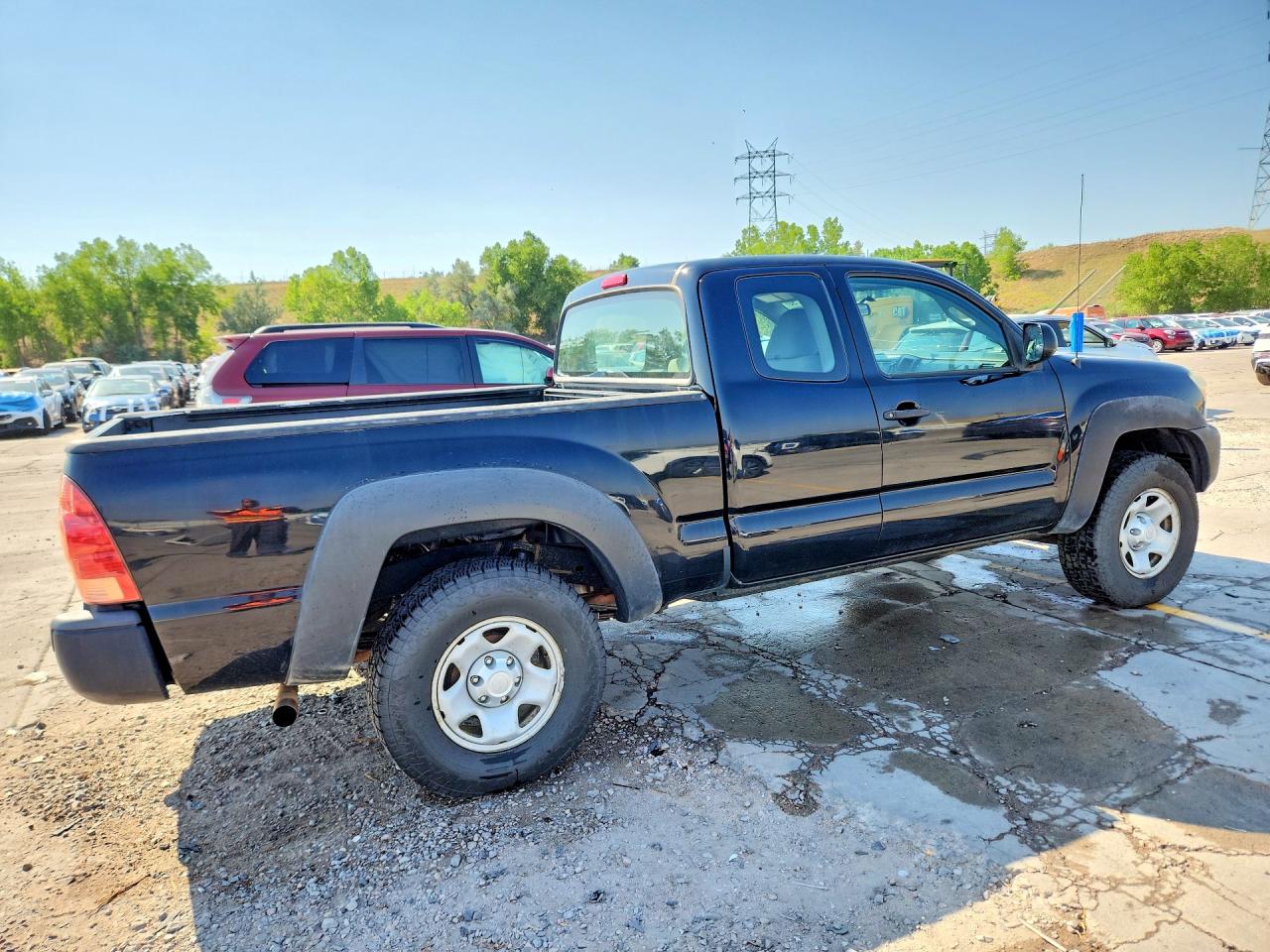 2015 Toyota Tacoma Access Cab Black vin: 5TFUX4EN6FX035277