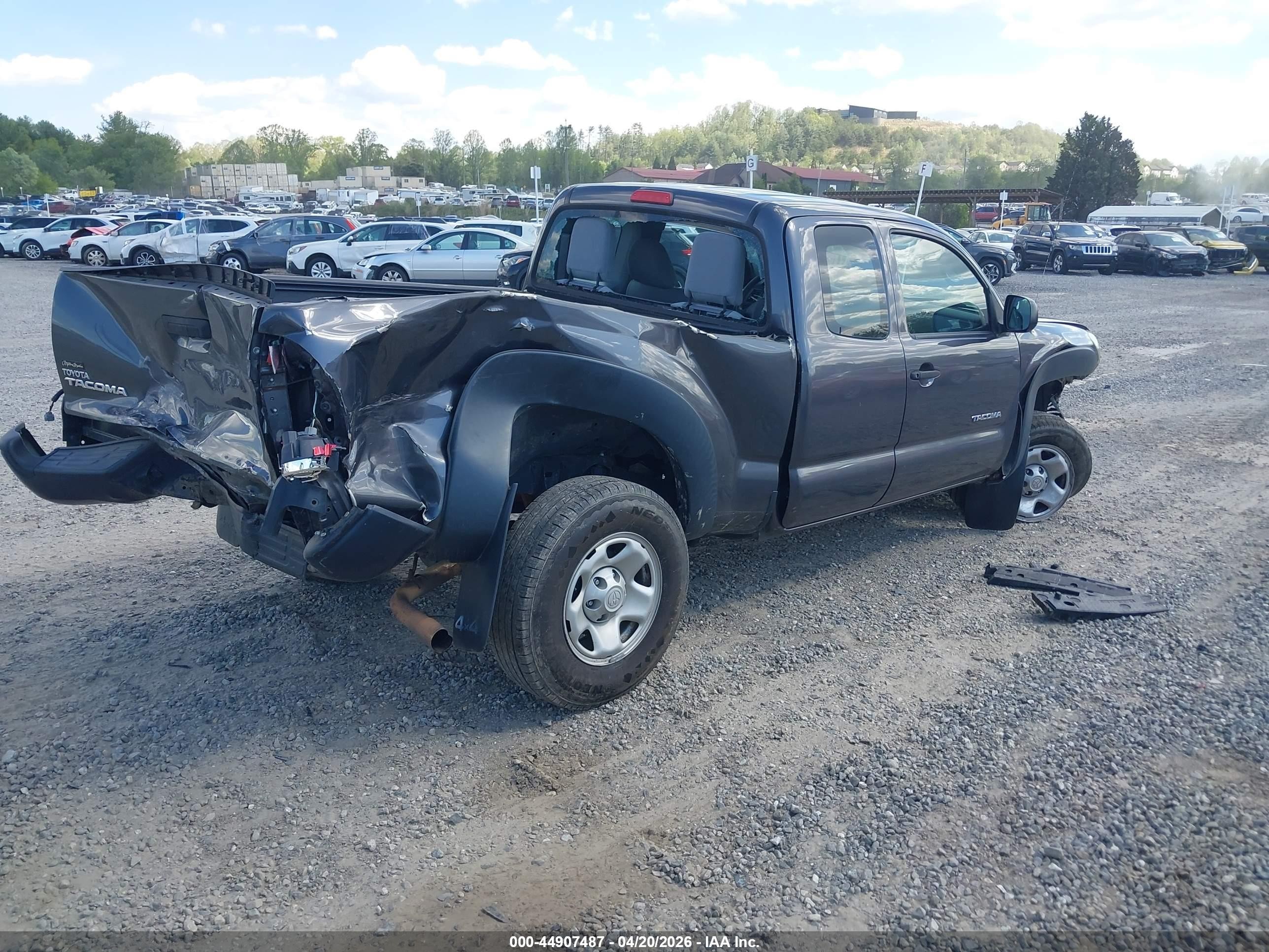 2011 Toyota Tacoma Gray vin: 5TFUX4EN7BX004775