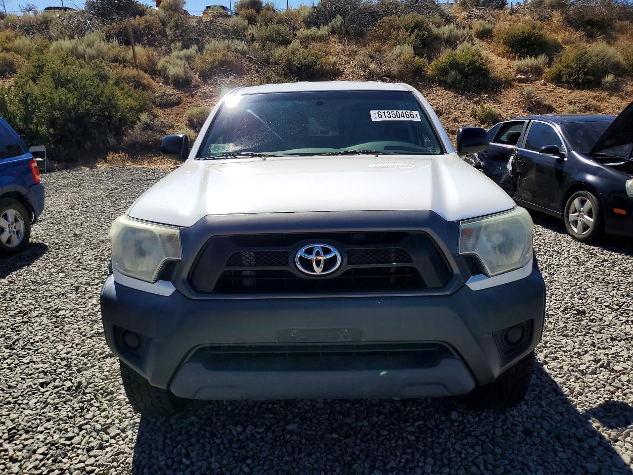 2013 Toyota Tacoma Access Cab White vin: 5TFUX4EN7DX020154