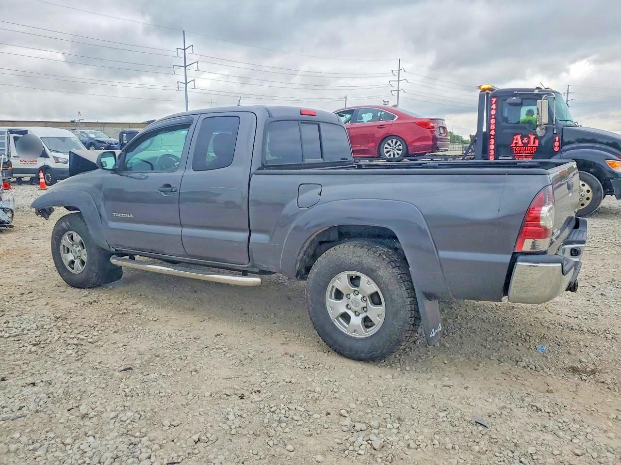 2013 Toyota Tacoma Access Cab Gray vin: 5TFUX4EN8DX024049