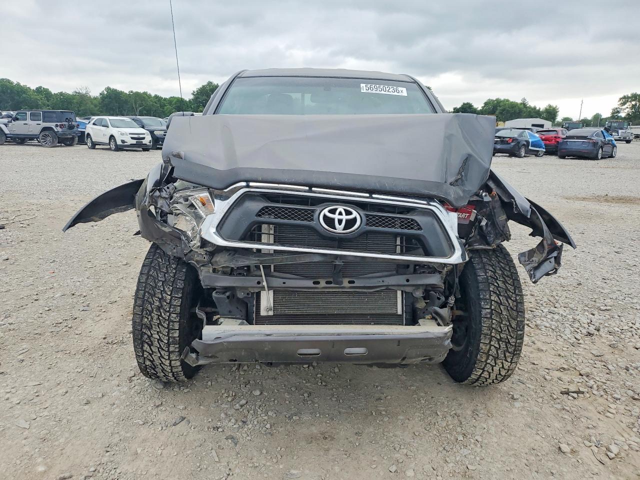 2013 Toyota Tacoma Access Cab Gray vin: 5TFUX4EN8DX024049