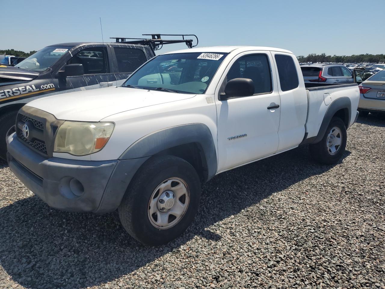 2011 Toyota Tacoma Access Cab White vin: 5TFUX4EN9BX005278