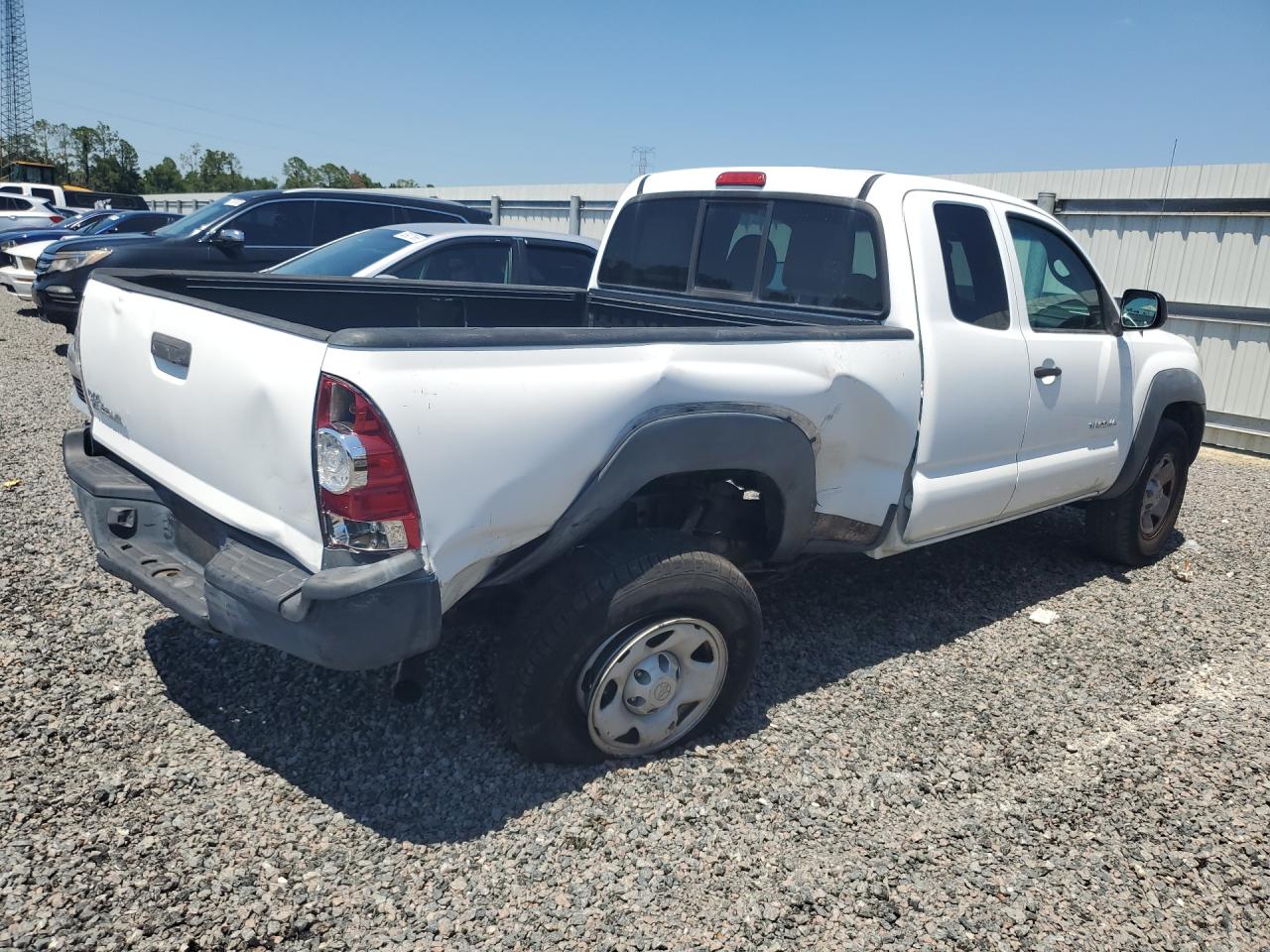 2011 Toyota Tacoma Access Cab White vin: 5TFUX4EN9BX005278